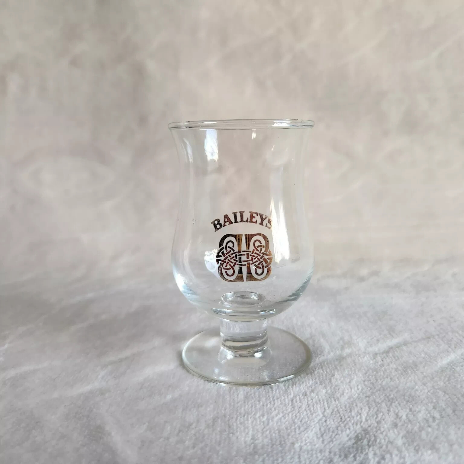 Baileys Original Irish Cream - Shot Glass Flair Top- Short Stemmed Clear Gold