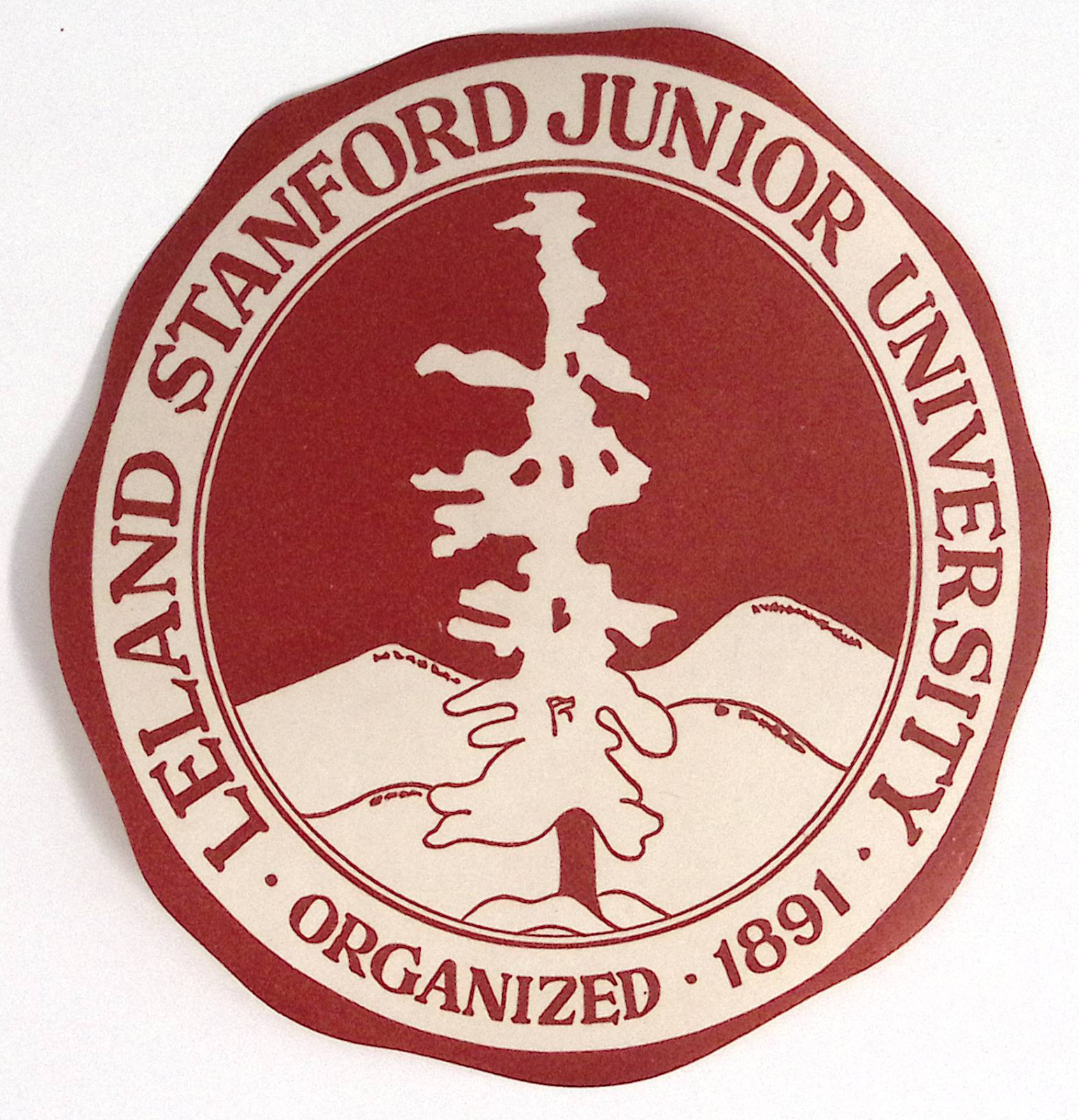 Leland Stanford Junior University Luggage Label  4\
