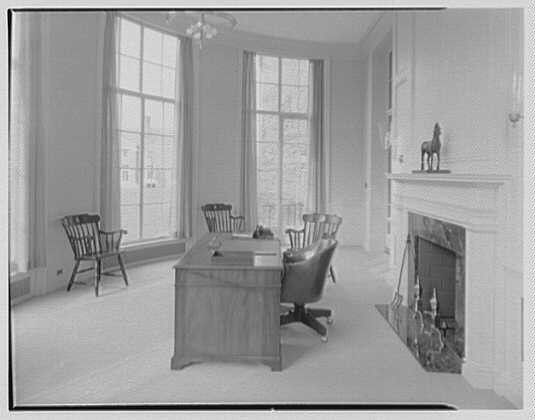 Photo:Old Deerfield Massachusetts Deerfield Academy Mr Boyden Office 1958