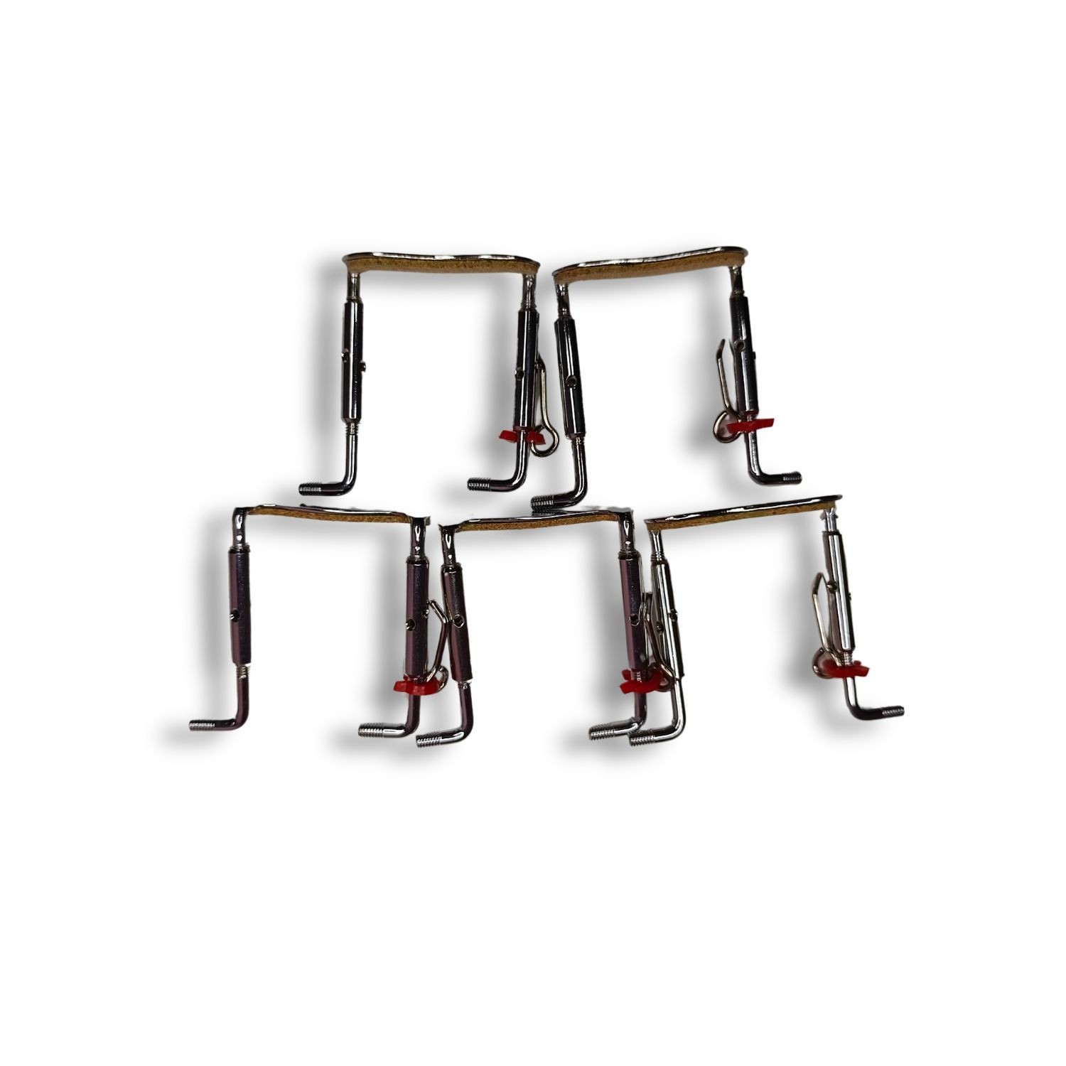 27mm Barrels Length Silver U-Clamps (Set of 5) with Adjusting Allen Key