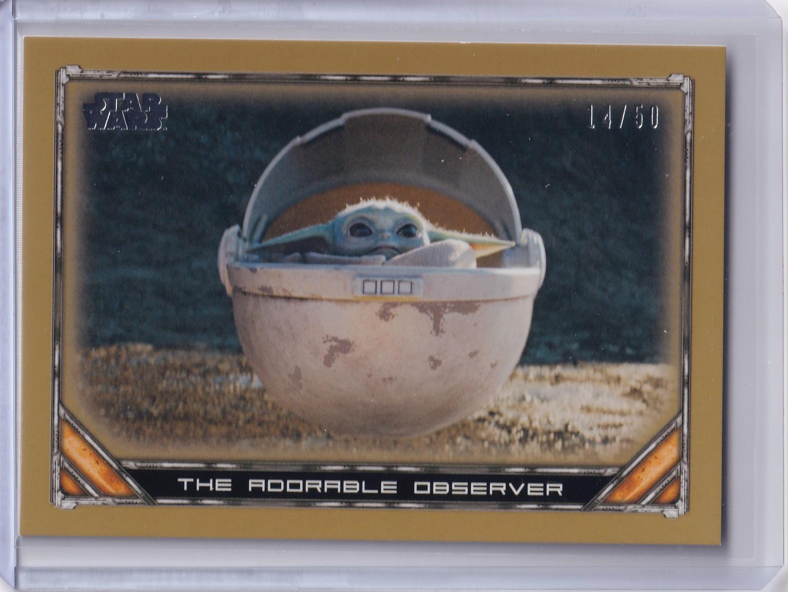 2020 Topps Star Wars Mandalorian S1 The Adorable Observer Bronze /50 #21