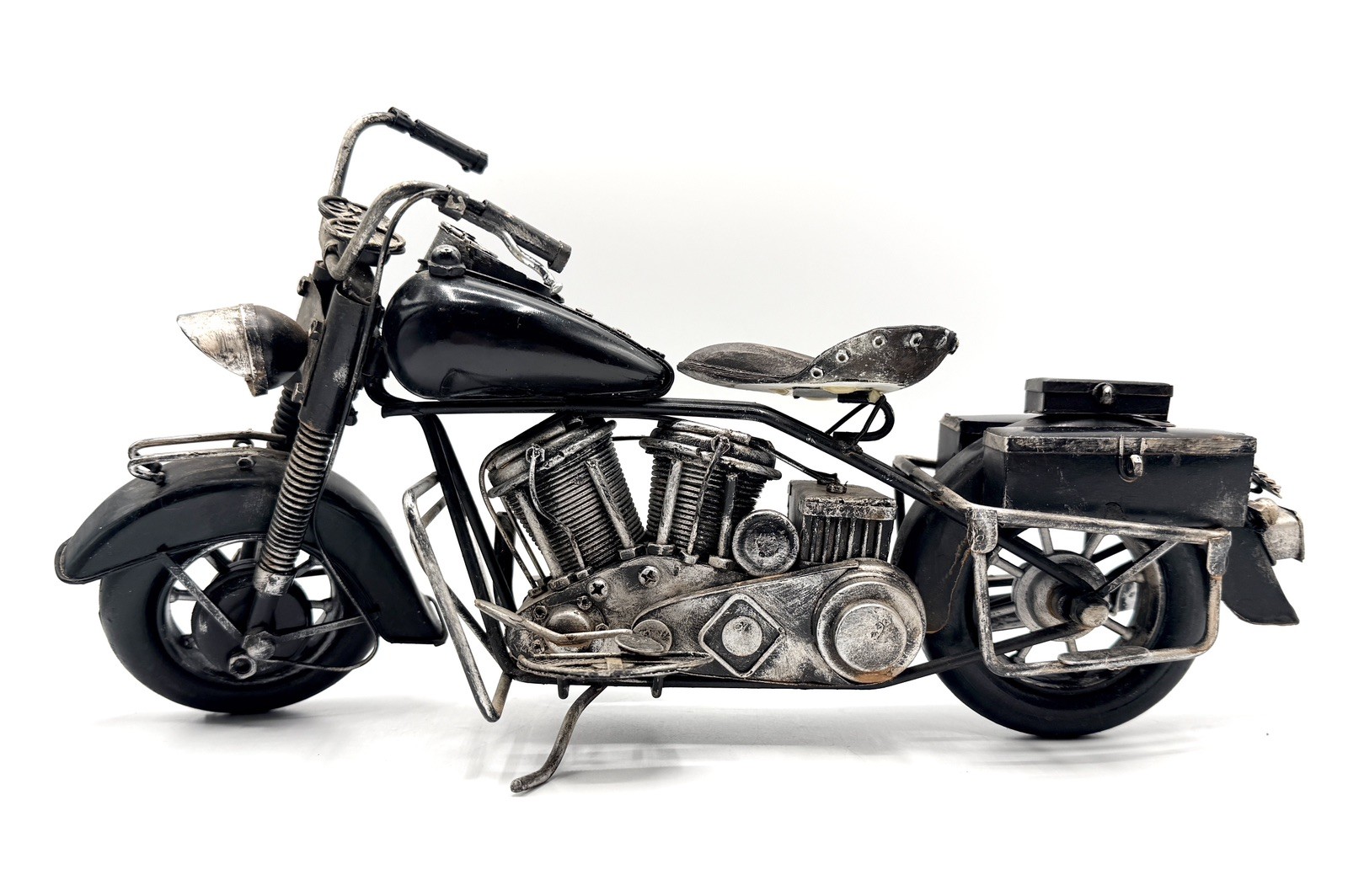 Vintage V-Twin Panhead Style Harley Davidson Motorcycle Replica - 15\