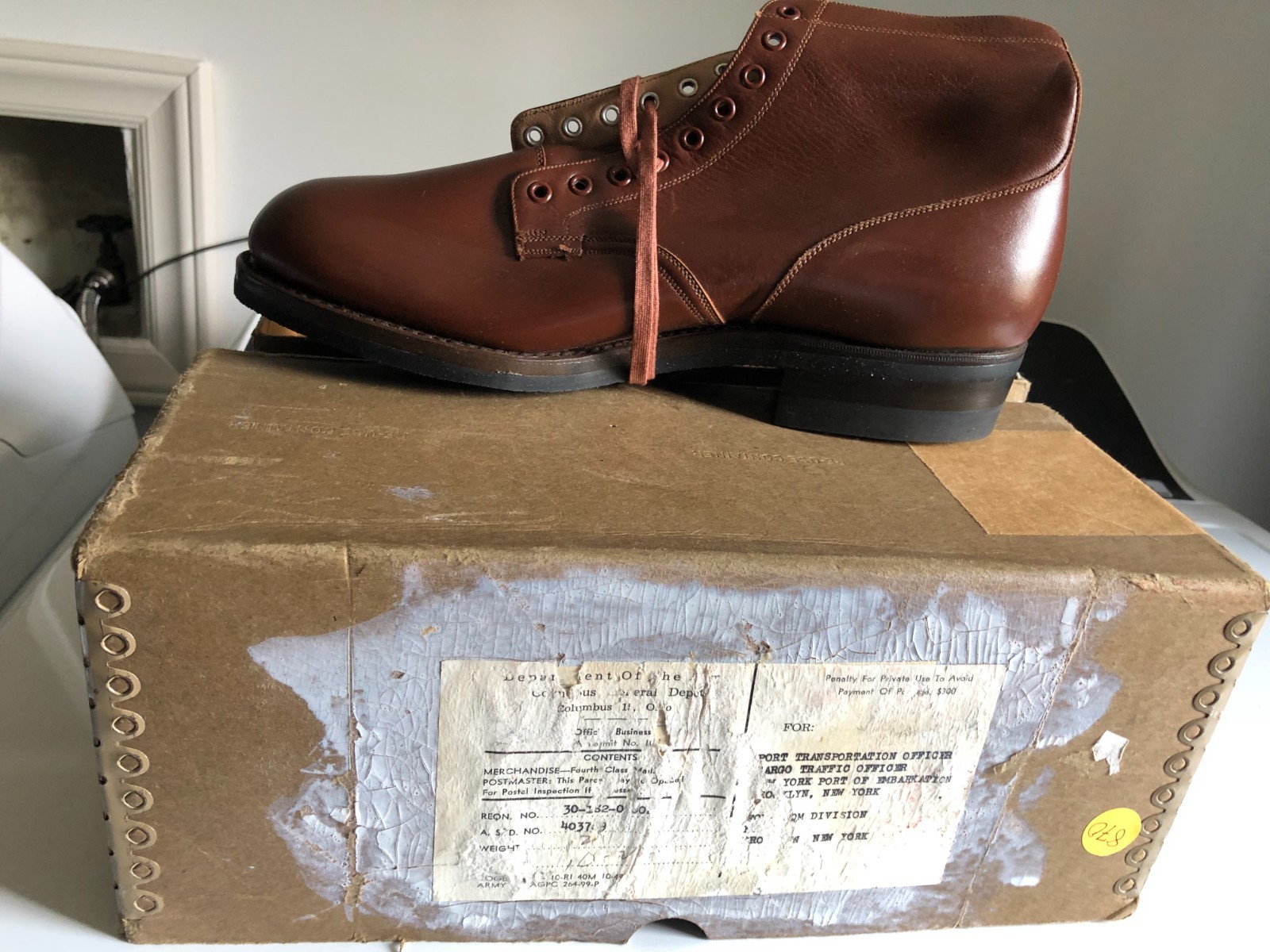 WWII WAC NEW BOOTS WITH BOX  Never wore