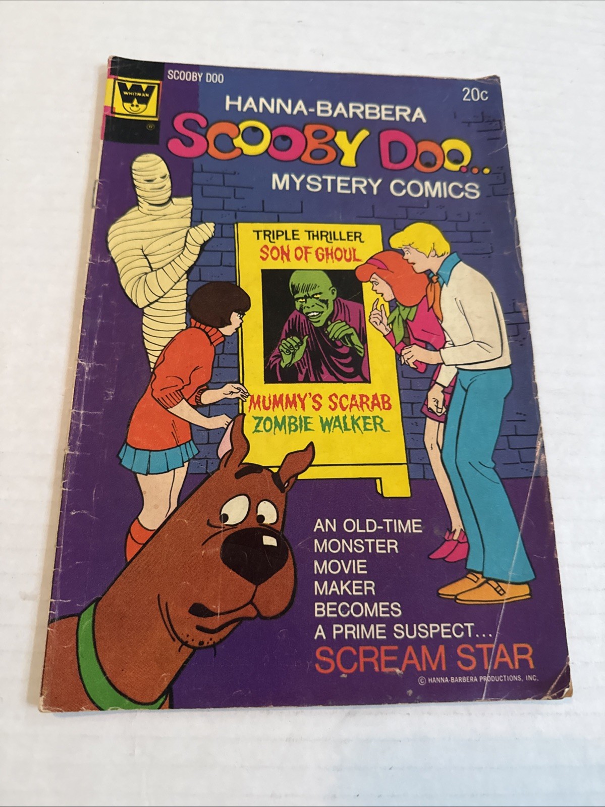 Vintage 1973 Hanna-Barbera Scooby Doo # 21 Comic Book Whitman