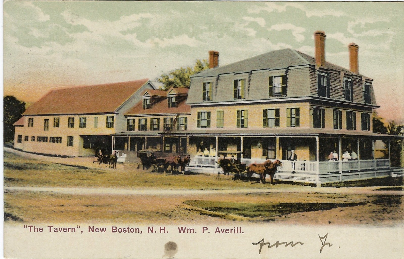 New Boston NH The Tavern, Wm P. Averill