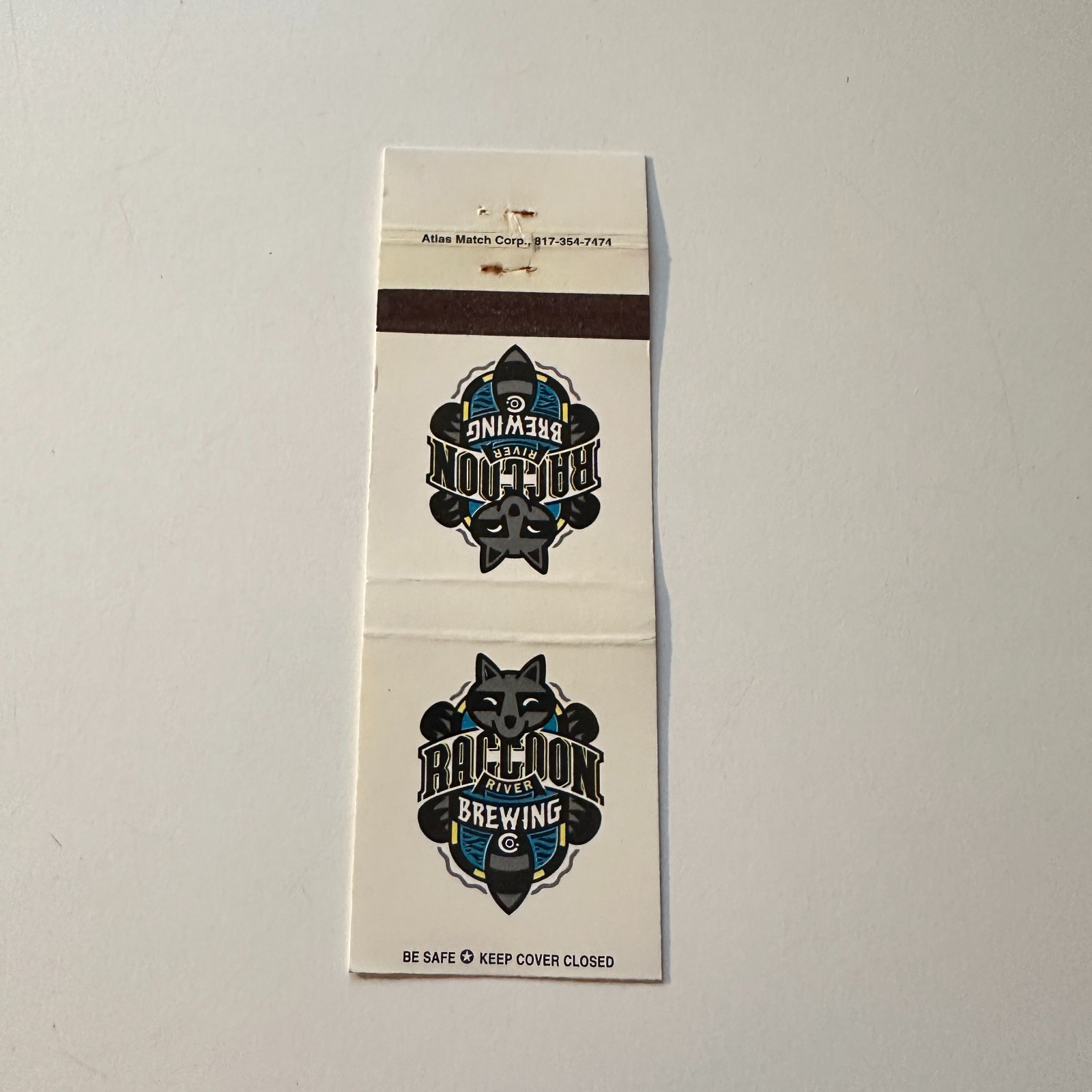 Raccoon River Brewing Co. Vintage Matchbook Cover 4MB115-5