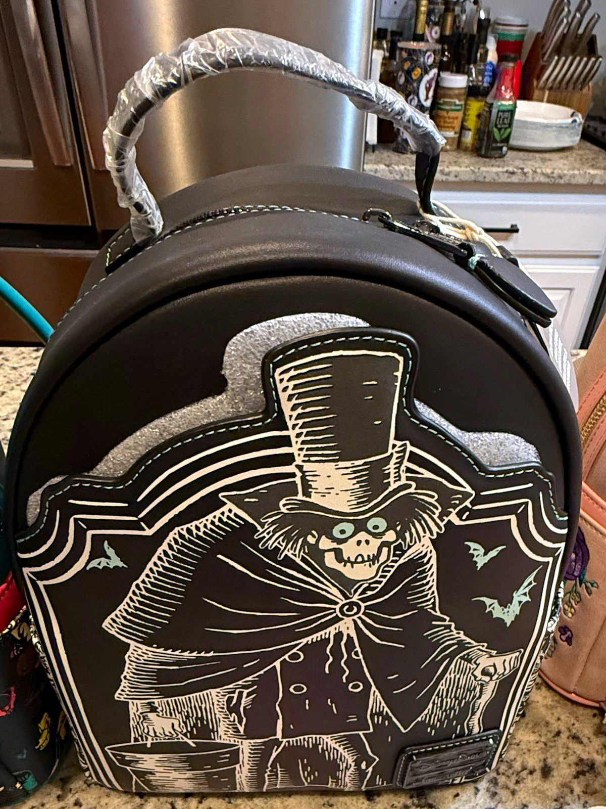 Loungefly Disney Haunted Mansion Mini Backpack Bag - Black, Mini Size