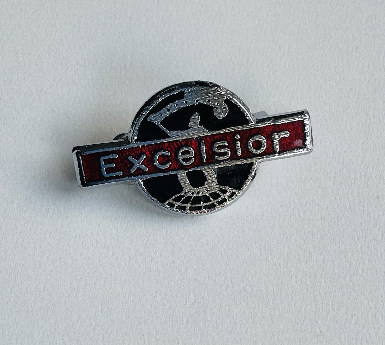 Excelsior Motorcycles Bike Vintage Enamel Pin Badge Brooch