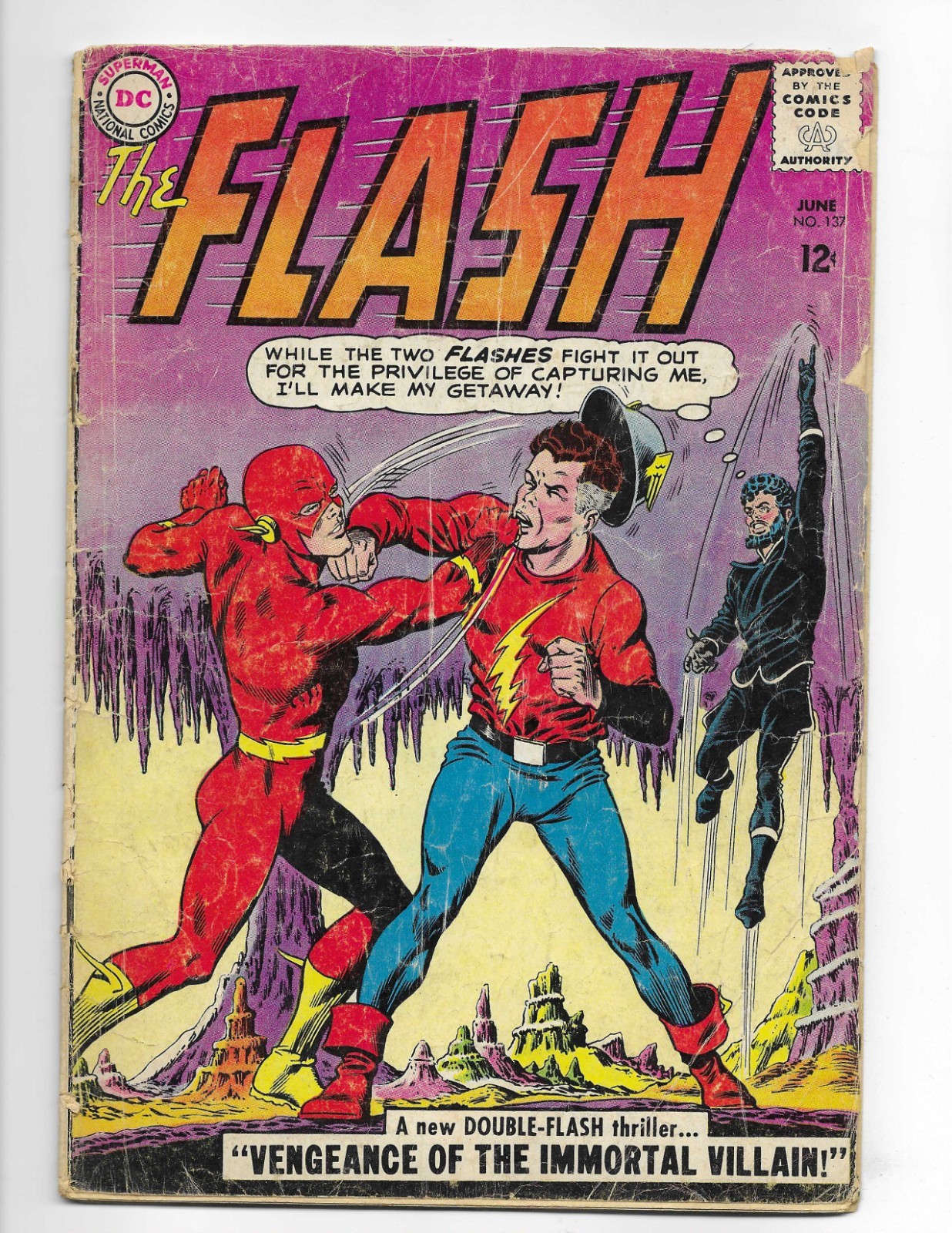 Flash 137 1963 DC Comics G/VG 3.0 1st Silver Age Vandal Savage Johnny Thunder