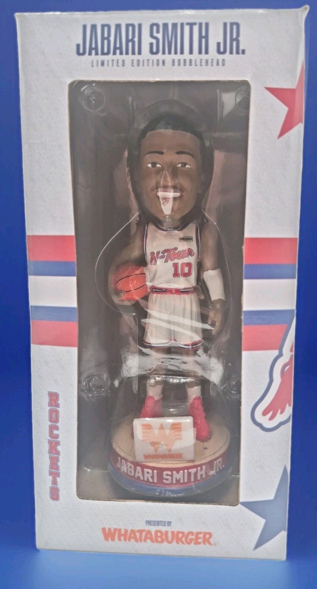 H-Town Bobblehead Rockets Jabari Smith Jr Whataburger Giveaway 2026 New in box