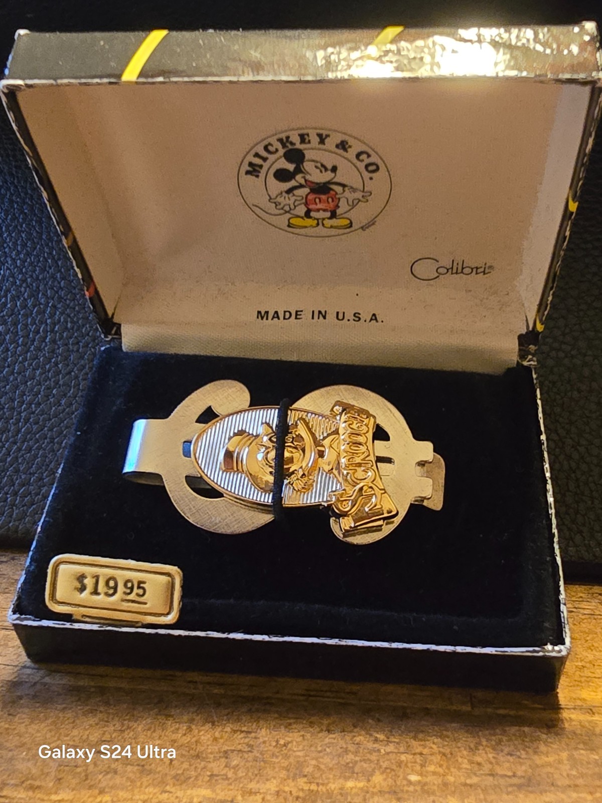 Vintage Mickey & Company Donald Duck Money Clip Disney Colibri New