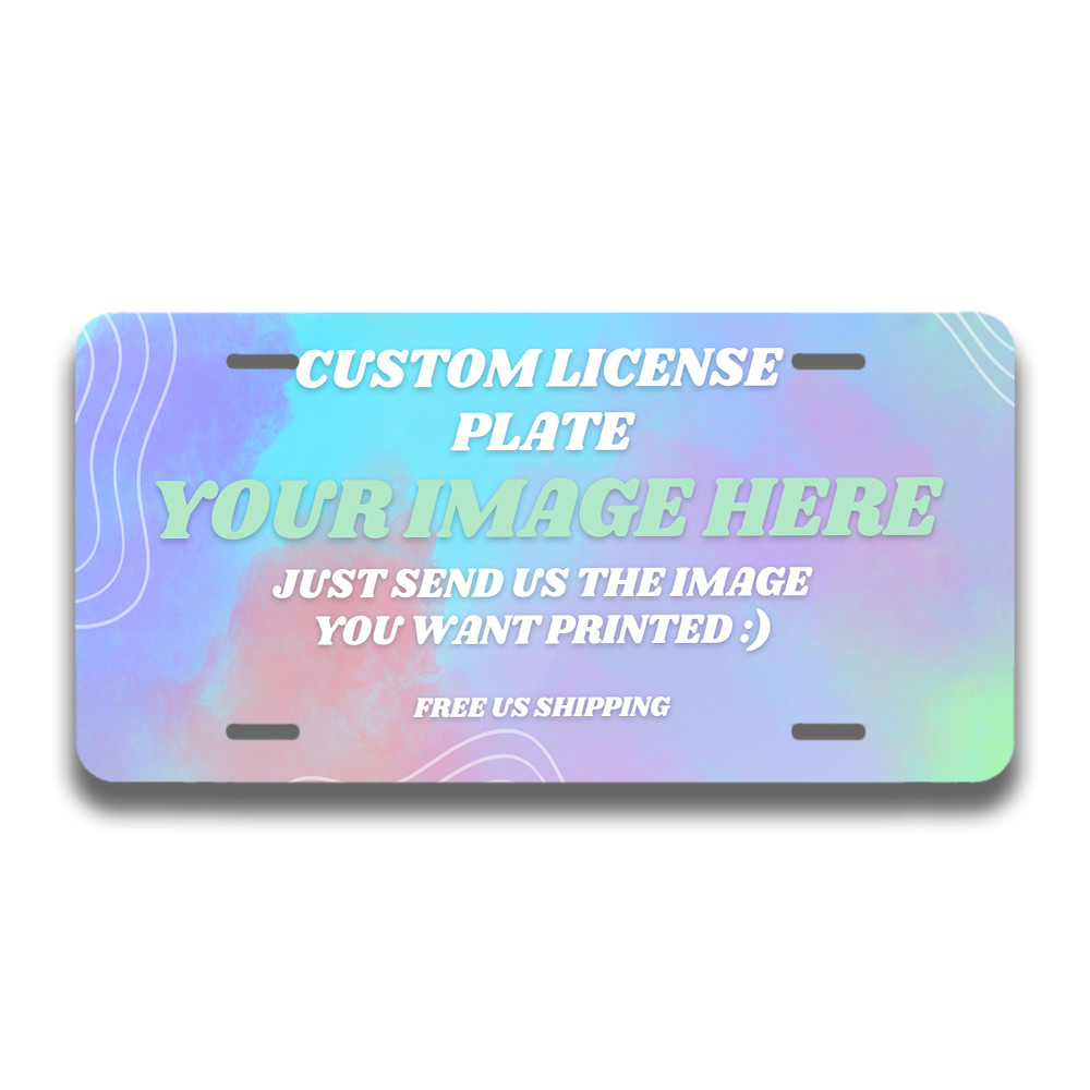 Custom Front License Plate Weatherproof Anime License Plate 6