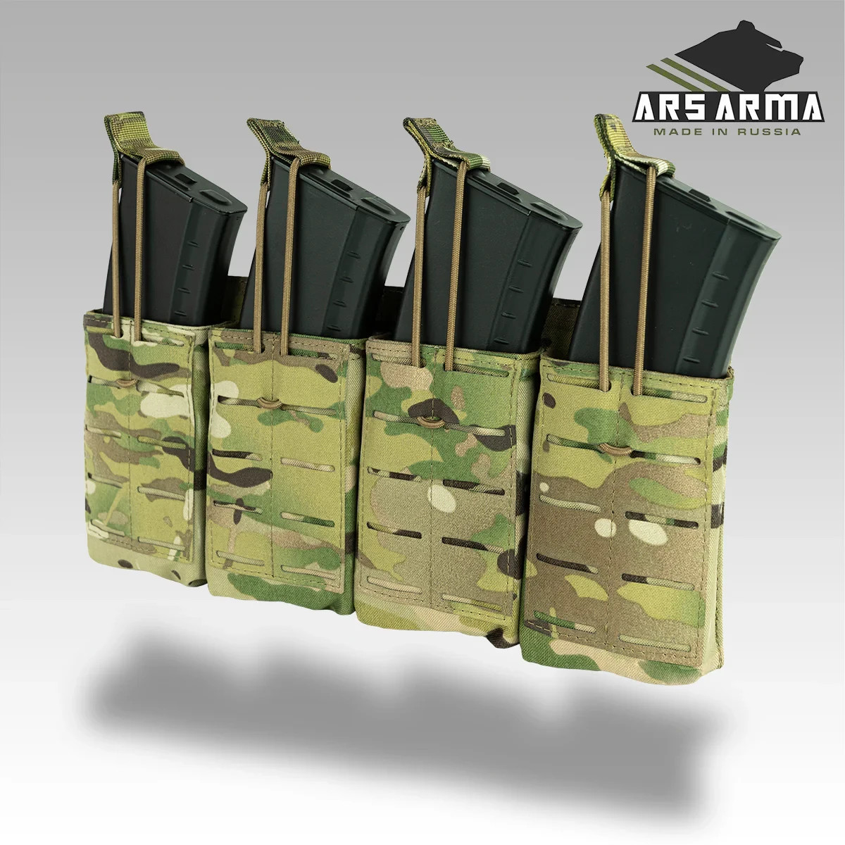 Russian Ars Arma Assault 2.0 Quad Mag Pouch - Multicam