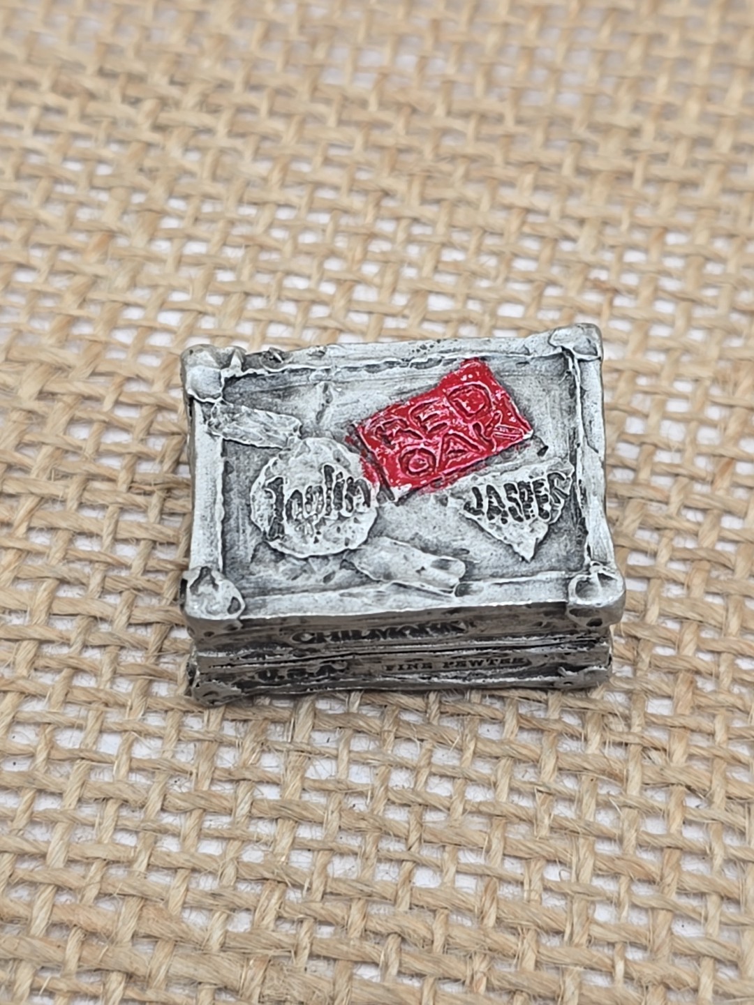 Rare Signed Lowell Davis Chilmark Pewter Suitcase Janis Joplin #d Rock & Roll
