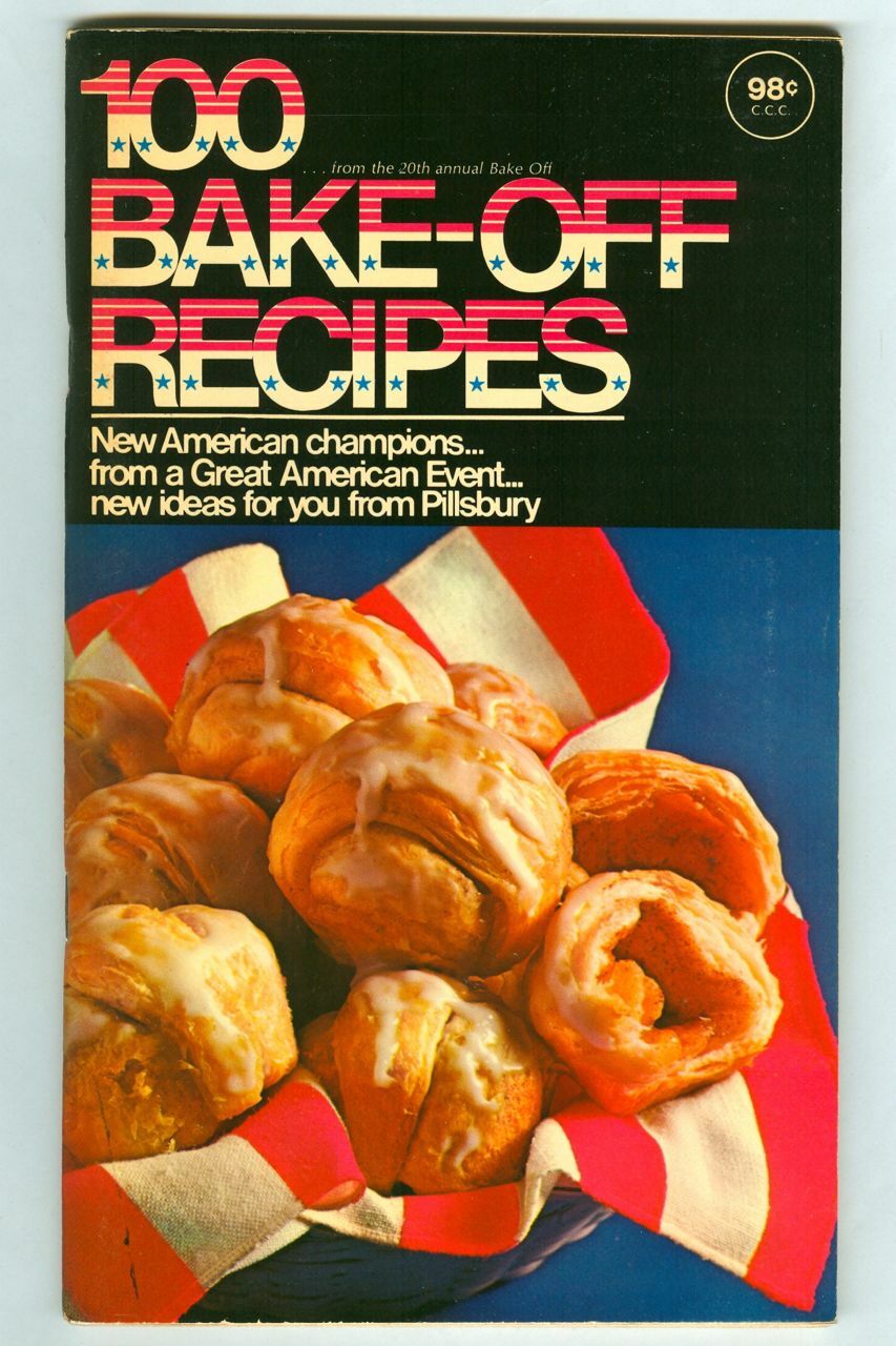 Vintage 1969 PILLSBURY's 20th Great American Bake-Off Cookbook 100 Recipes