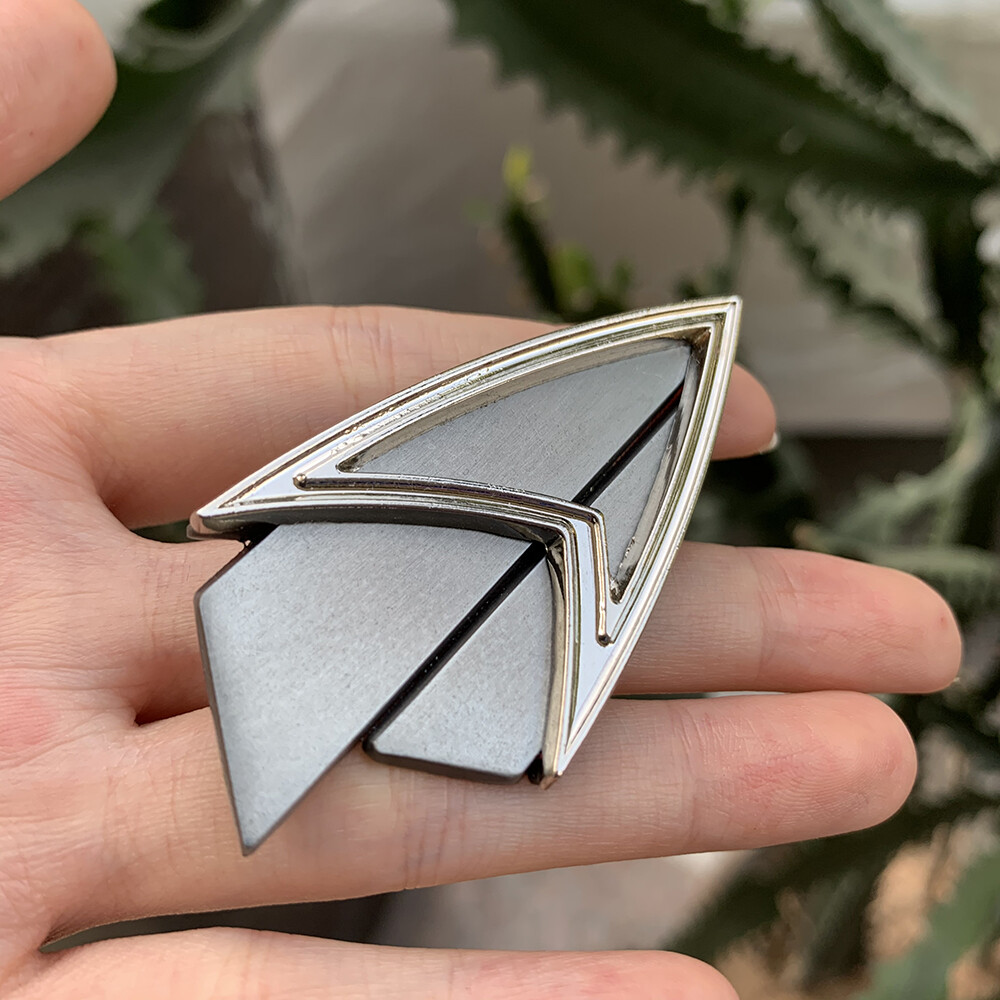 The Next Generation Admiral JL Picard Badge Pin Communicator Brooches Collection