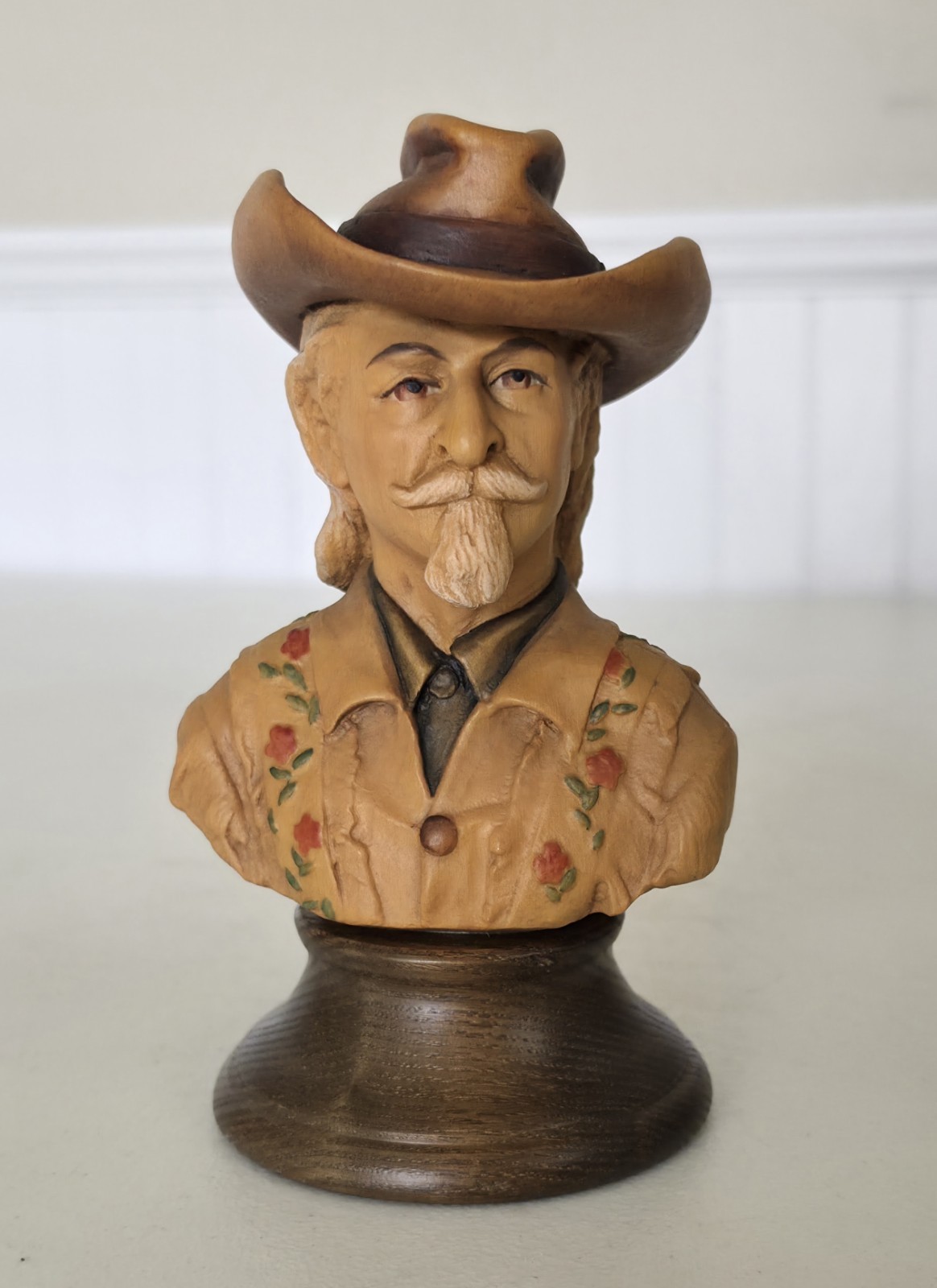 RARE ANRI Buffalo Bill Cody LE Wood Carved 6.25\