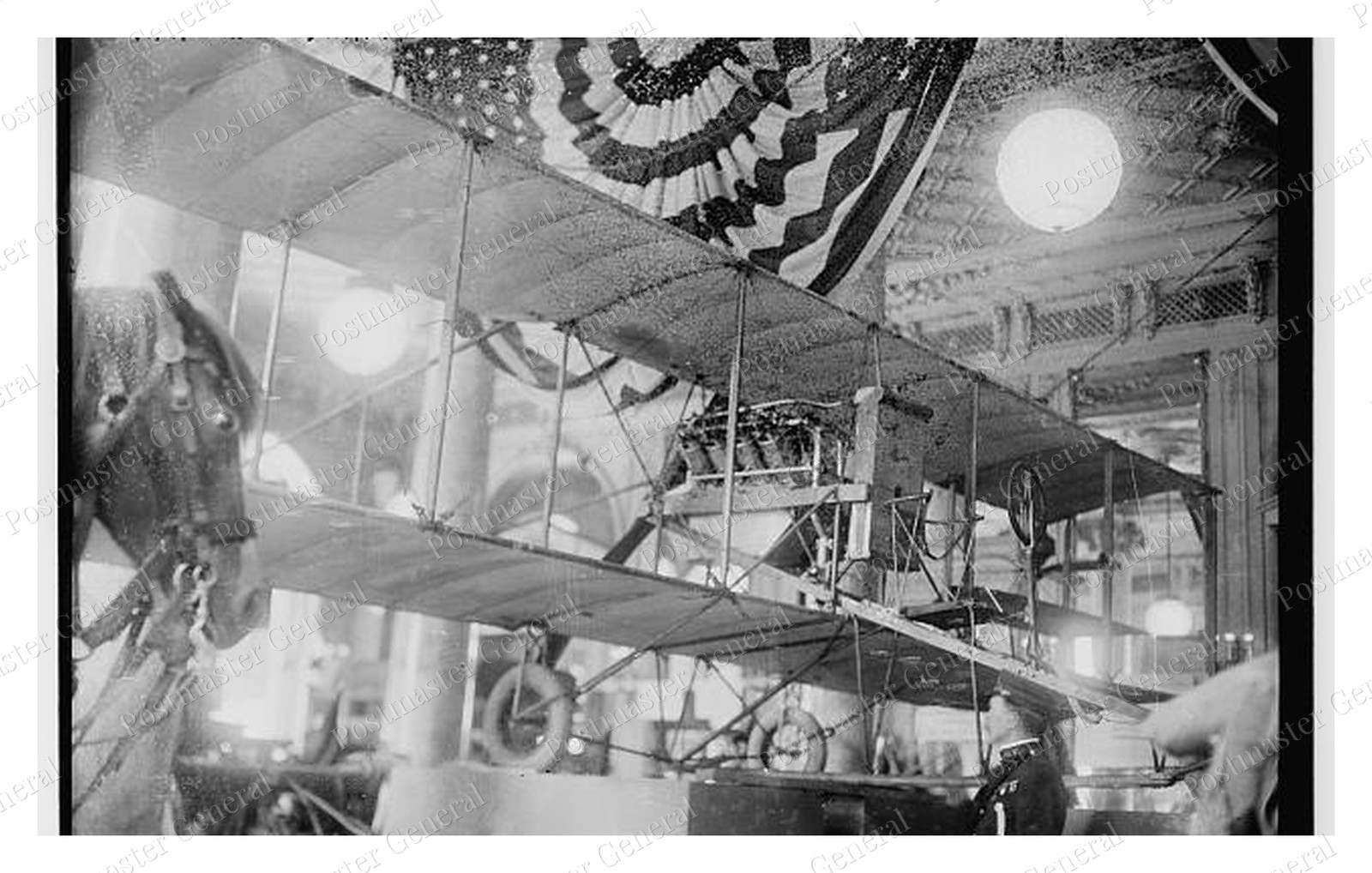 New York New York Curtiss Biplane Standard Postcard COPY RPPC