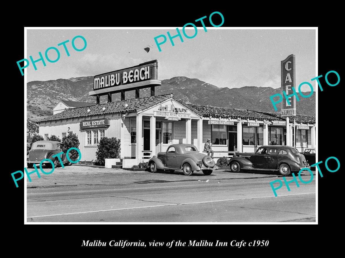 Malibu California The Malibu Beach Cafe c1950 Old Large Historic Photo Malibu California The Malibu Beach Cafe c1950 Old Large Historic Photo