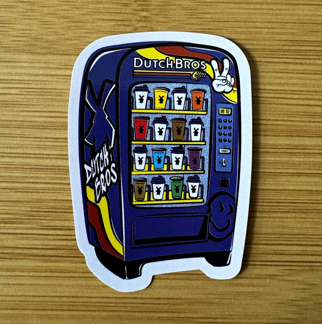 Dutch Bros *Exclusive Coffee Vending Machine Sticker 2026