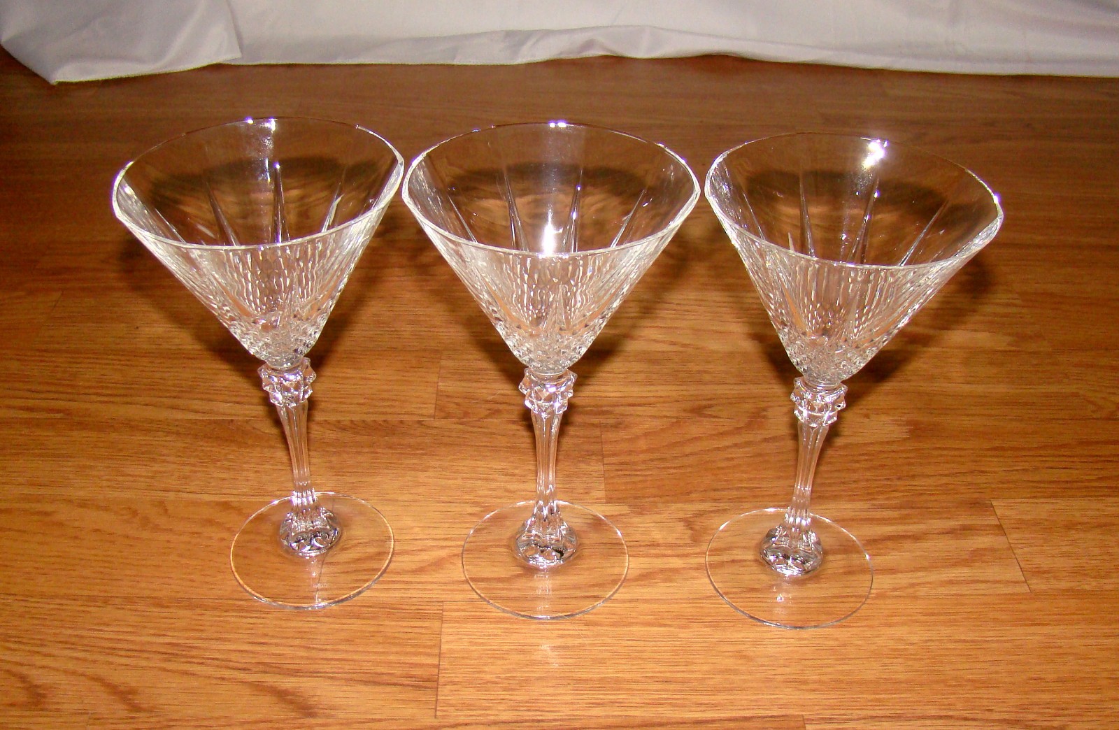 3x Martini Glasses Longchamp (Clear) by Cristal D\'Arques - Durand