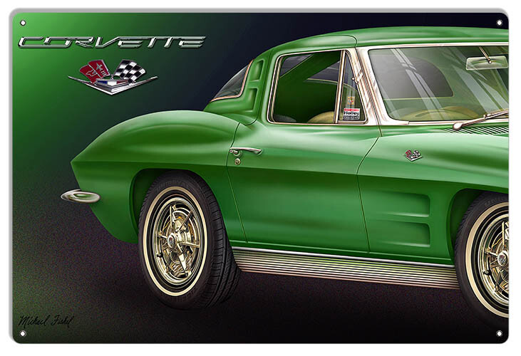 1963 GREEN CORVETTE 18