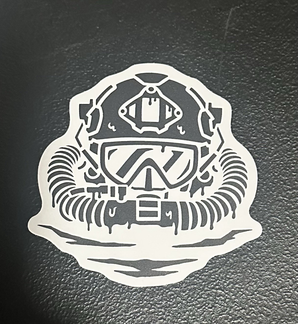 New Sworn To Protect Combat Diver Sticker, Black & White US Navy SEAL ST6 NSWDG