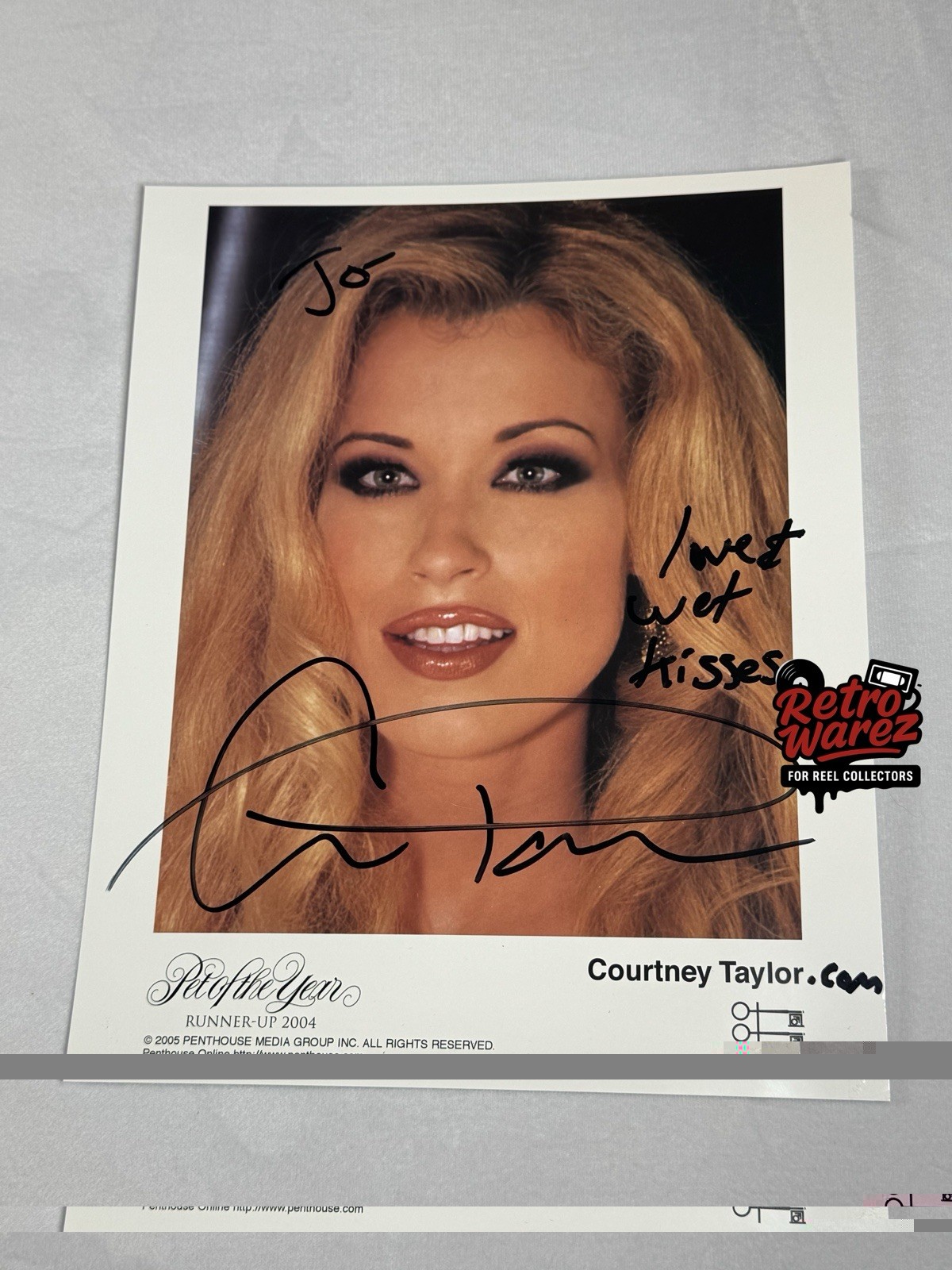 Courtney Taylor Penthouse Model SIGNED Photo 8x10” 2006 Film Actress Adult AVN