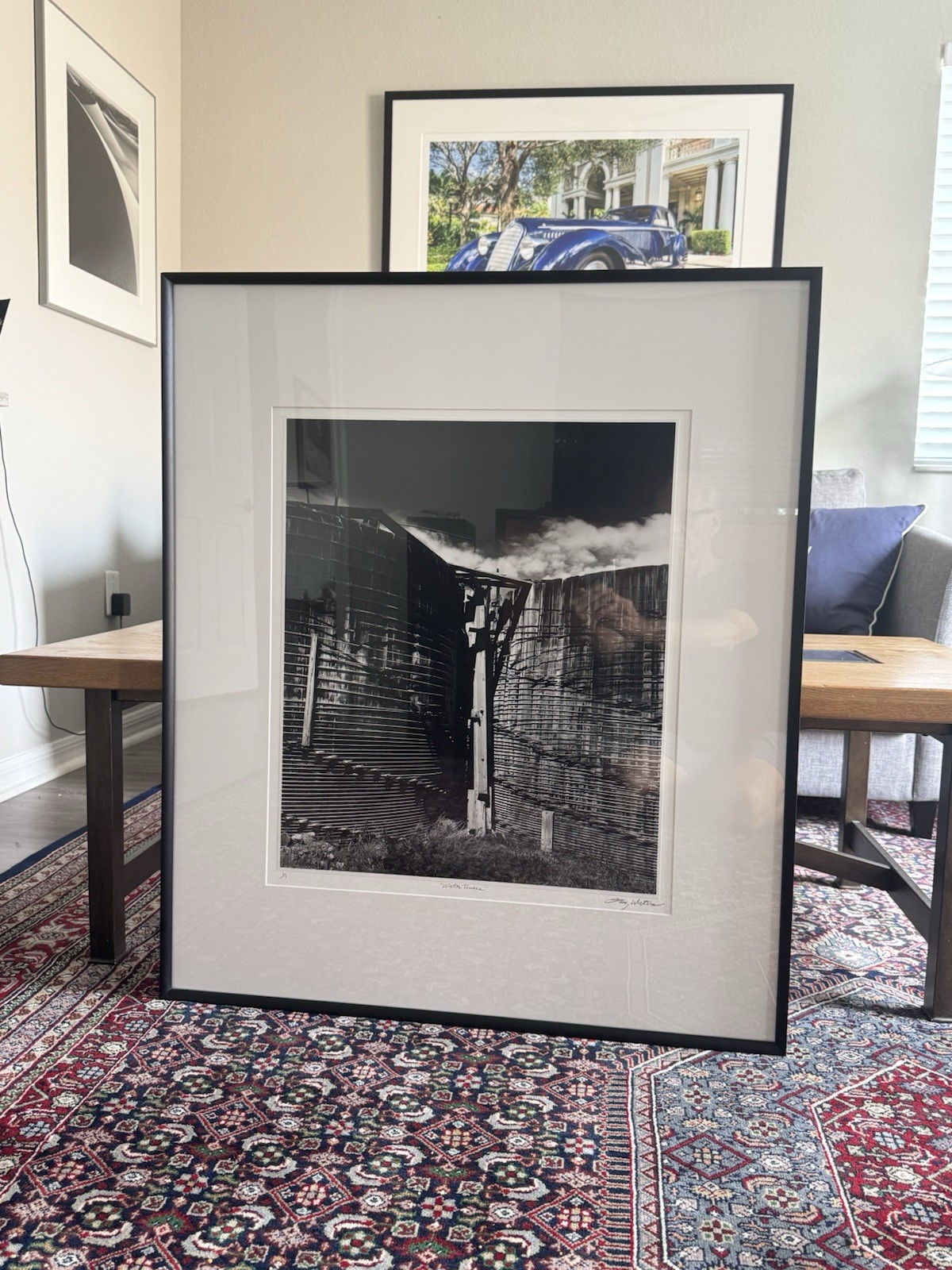 Gary Waters  Water Towers. 1/1 Silver Gelatin Signed Original. 20x24 Photo 36x32