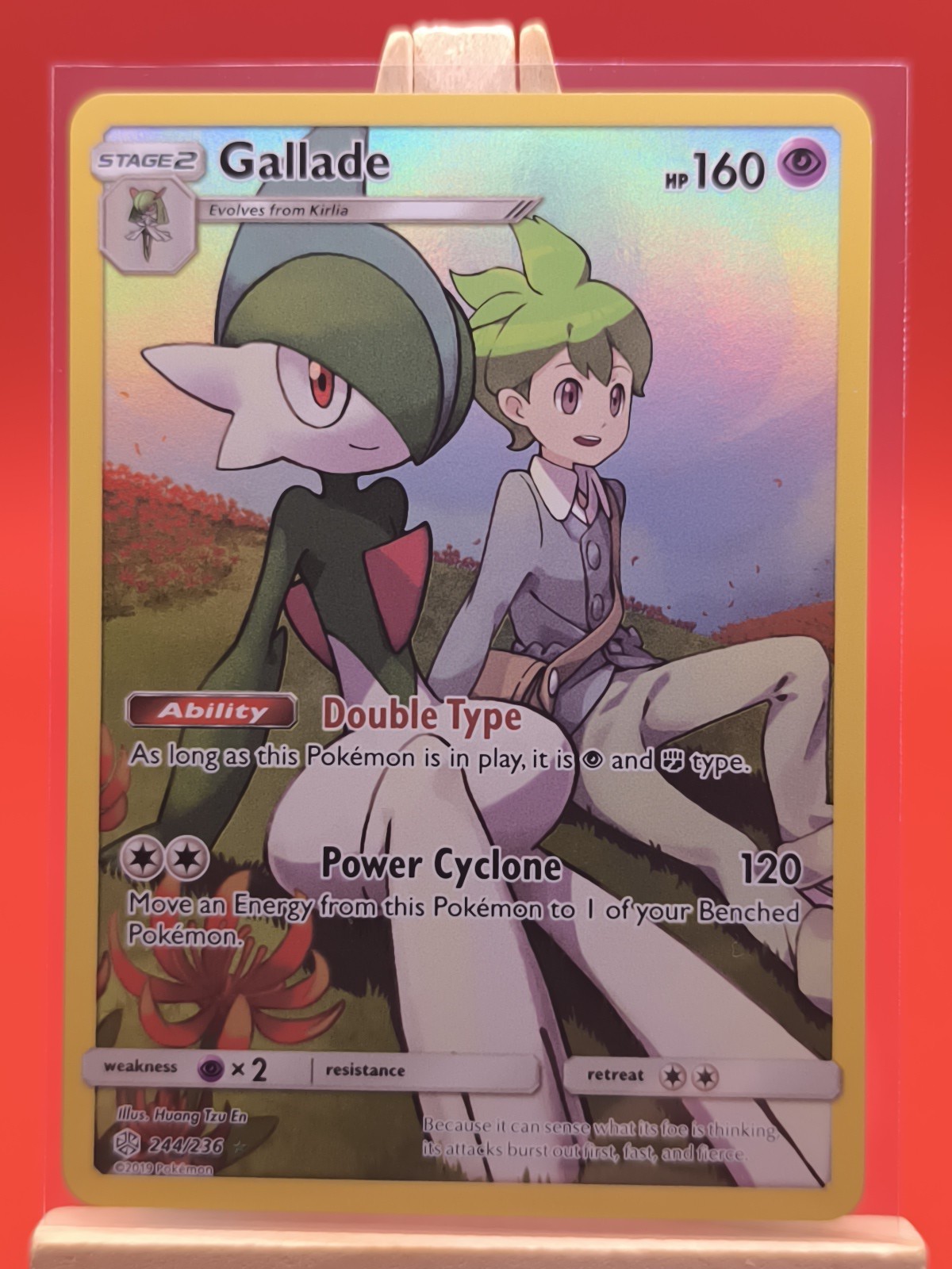 Gallade 244/236 Cosmic Eclipse Character Secret Rare Holo Pokémon Card *New * Gallade 244/236 Cosmic Eclipse Character Secret Rare Holo Pokémon Card *New *