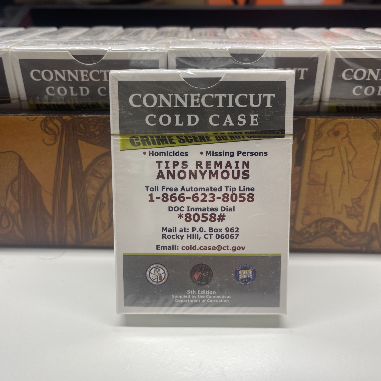 Connecticut Cold Case Playing Cards 5th Edition Unsolved CT Poker - BRAND NEW