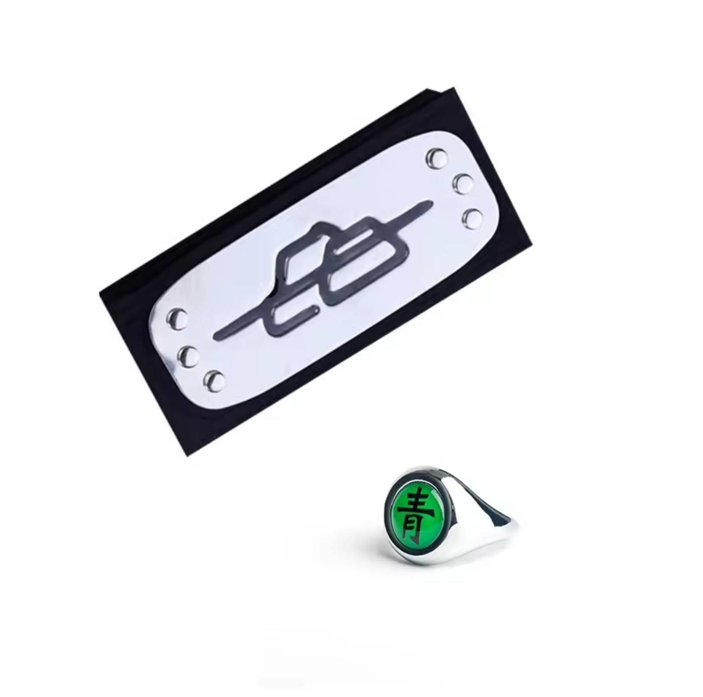 Deidara Akatsuki Member\'s Ring And Headband Adjustable Size