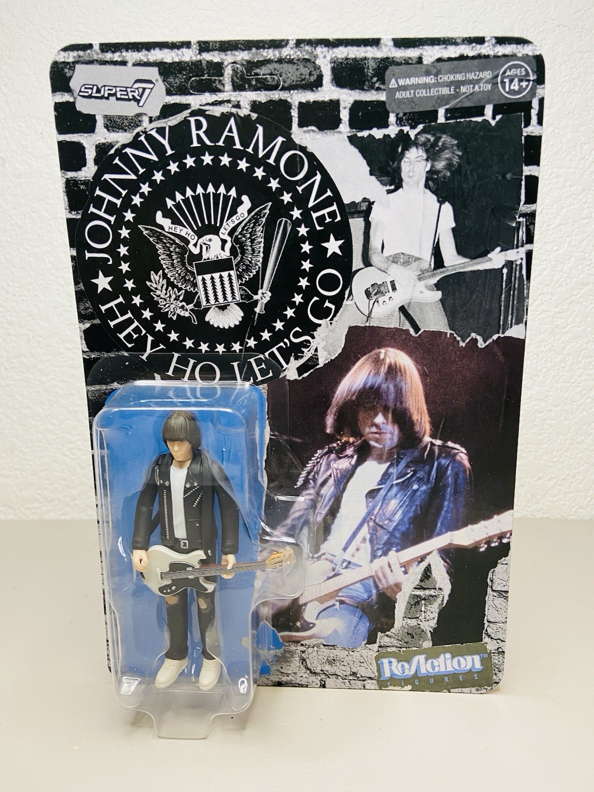 Johnny Ramone White Shirt Super7 Reaction Action Figure
