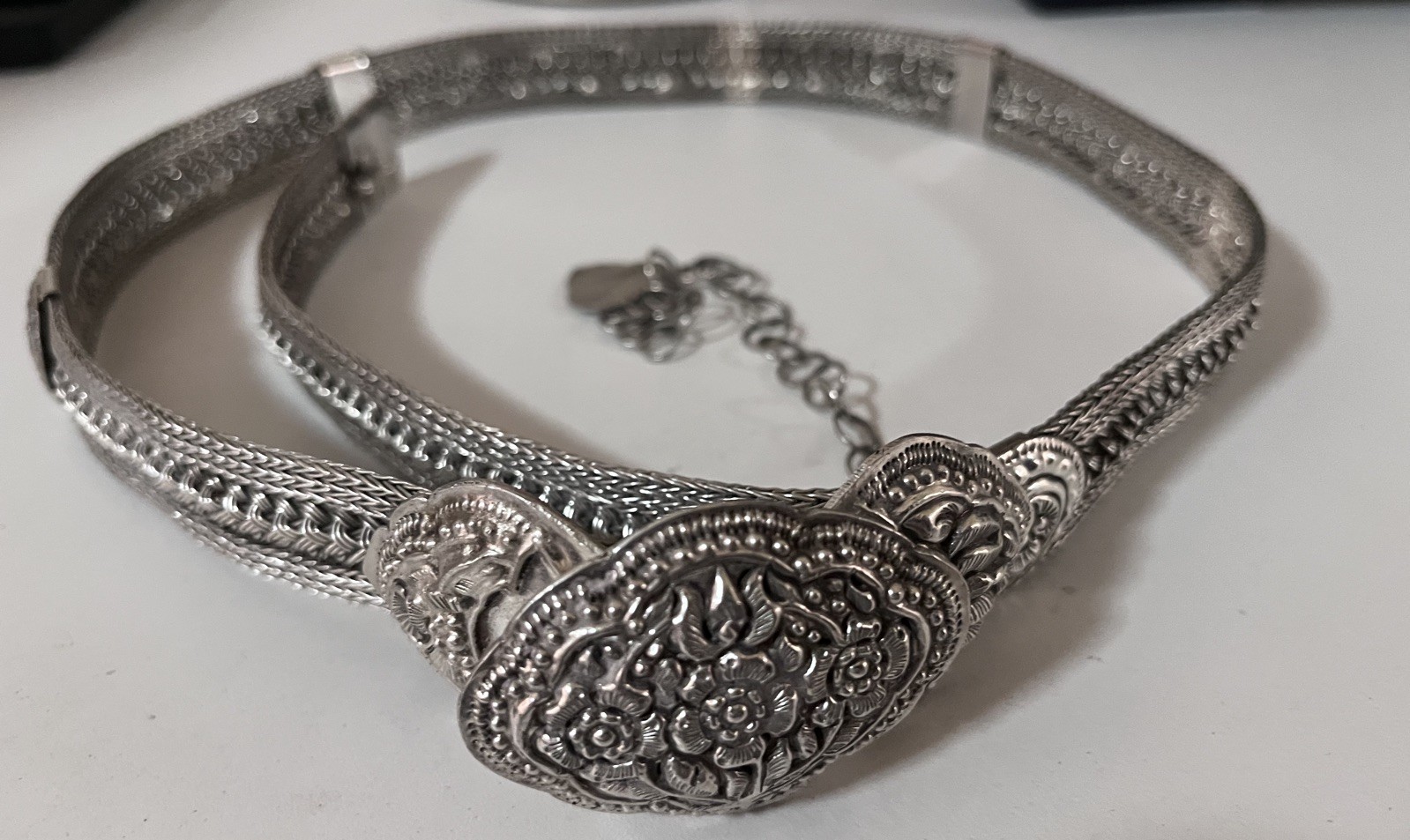 Antique Thai silver woven belt (เข็มขัดเงิน) Antique Thai silver woven belt (เข็มขัดเงิน)