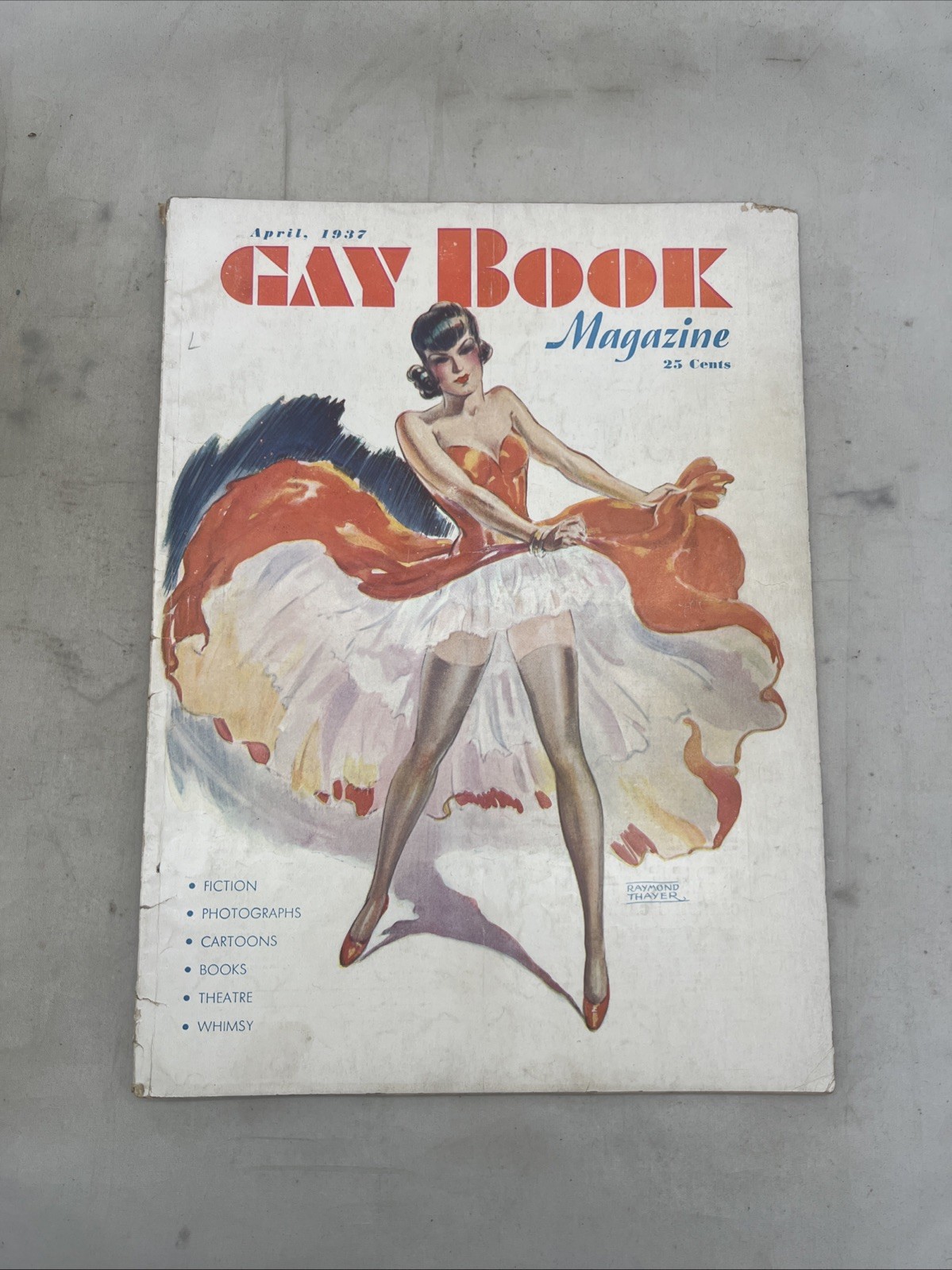 WW2 US Gay Book Magazine April 1937 Pinup (BB378
