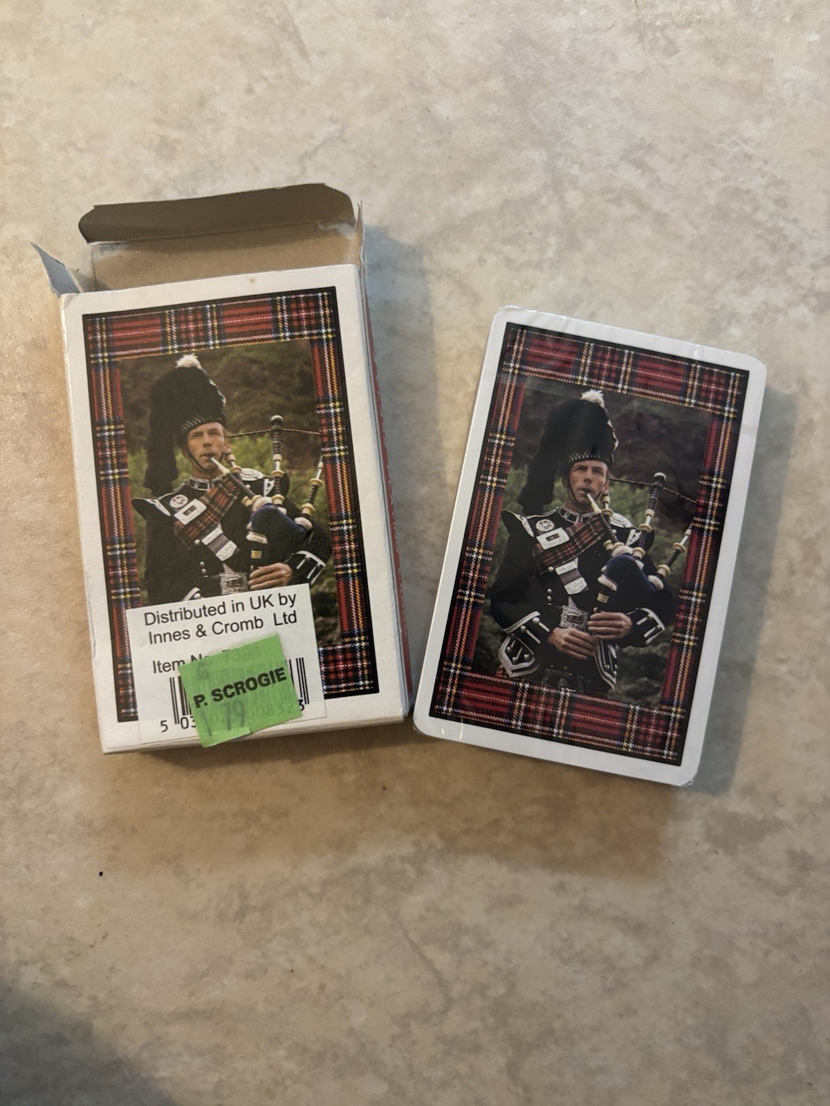 Vintage Scotland Bagpiper Playing Cards SEALED Vintage Scotland Bagpiper Playing Cards SEALED