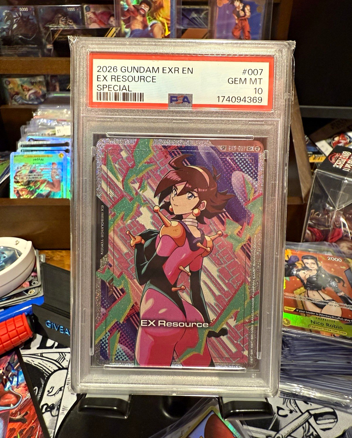 PSA 10 2026 Gundam EXR EN EX Resource Special Insert Card #007