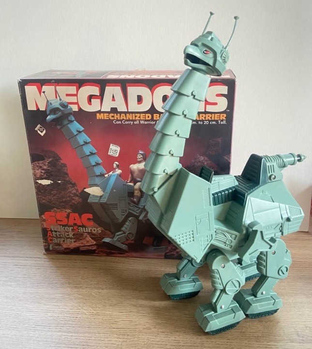 Vintage Megadons SSAC Striker Sauros Attack Carrier 1983 Creata With Box