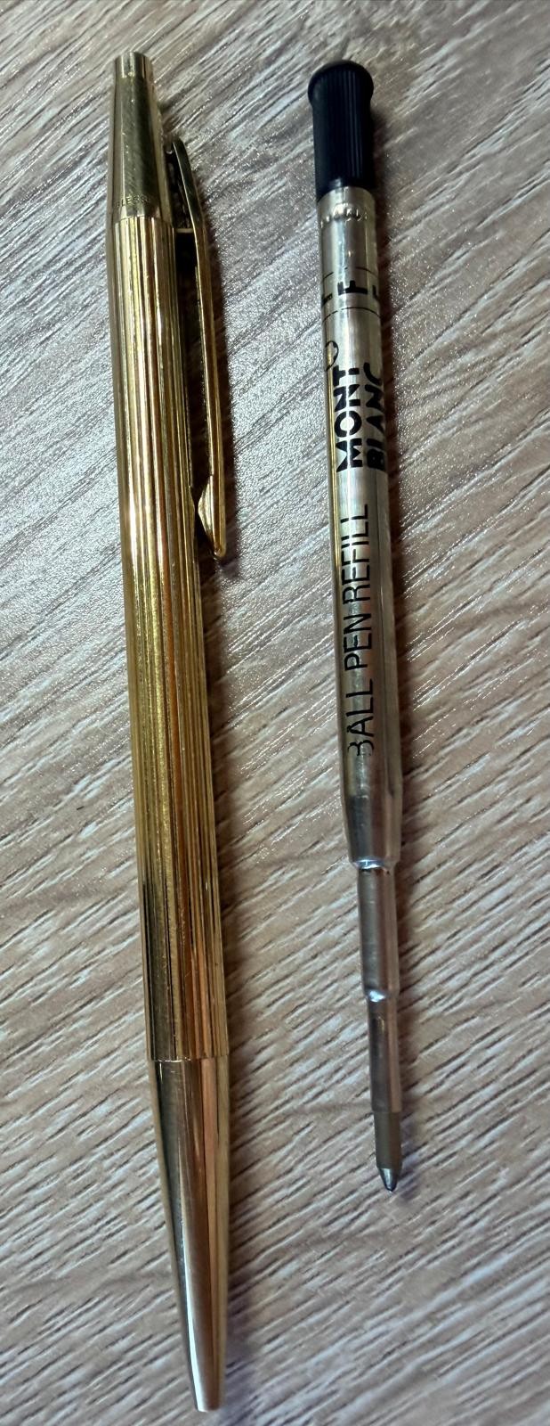 VINTAGE MONTBLANC NOBLESS BALLPOINT PEN IN ROLLED GOLD