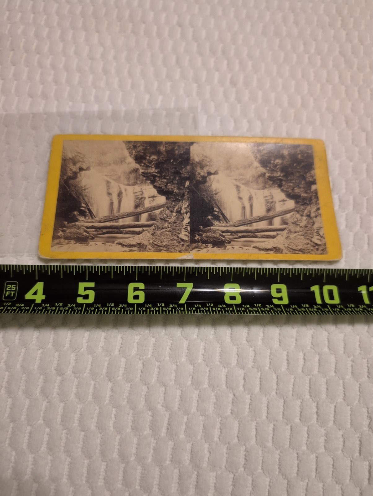 antique stereoview card, Marshalls Falls, Delaware Water Gap, (238) Stereograph 