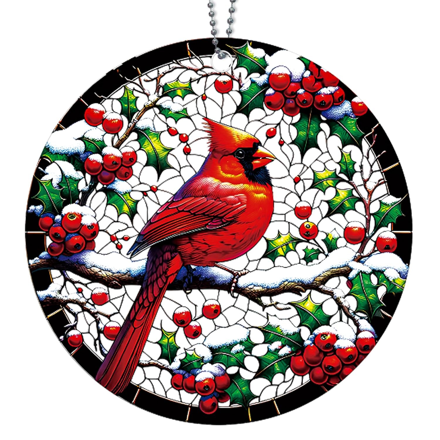 Cardinal Christmas Ornaments, Red Cardinals for Tree, 