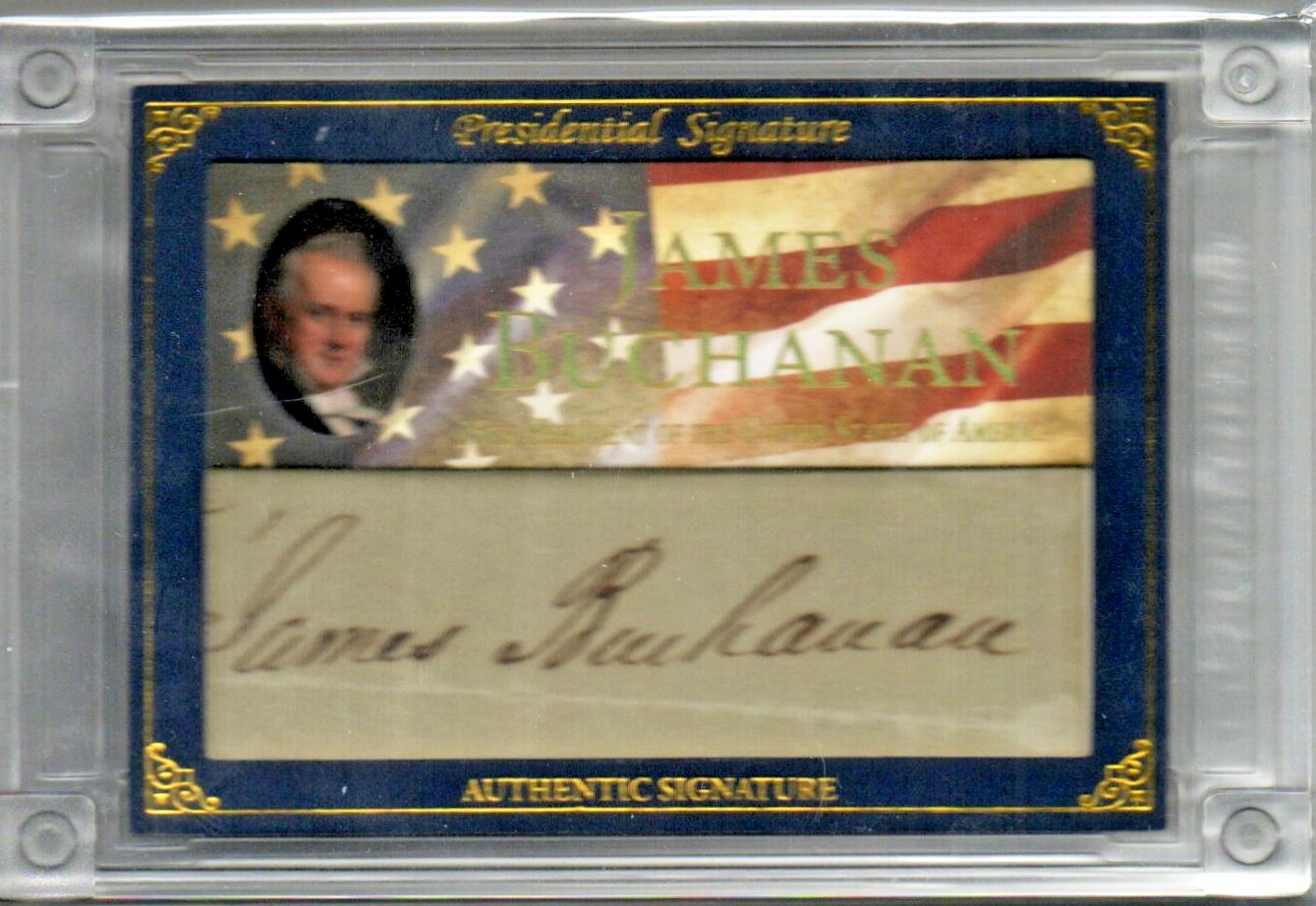2025 A Word from POTUS JAMES BUCHANAN Cut Signature Auto Autograph Card #3/4