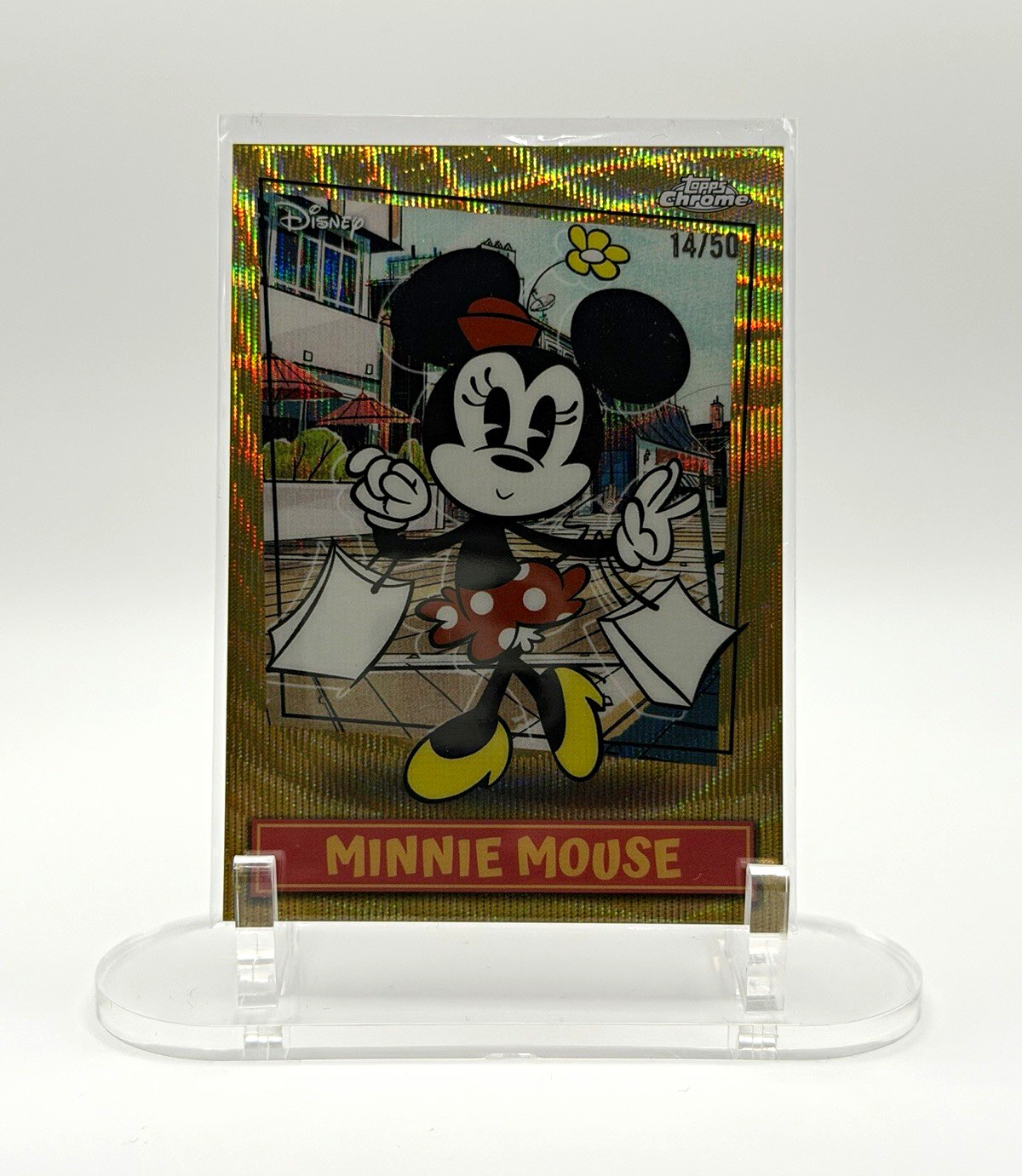 2026 Topps Chrome Disney Minnie Mouse MSSP-6 Serial Numbered GOLD /50