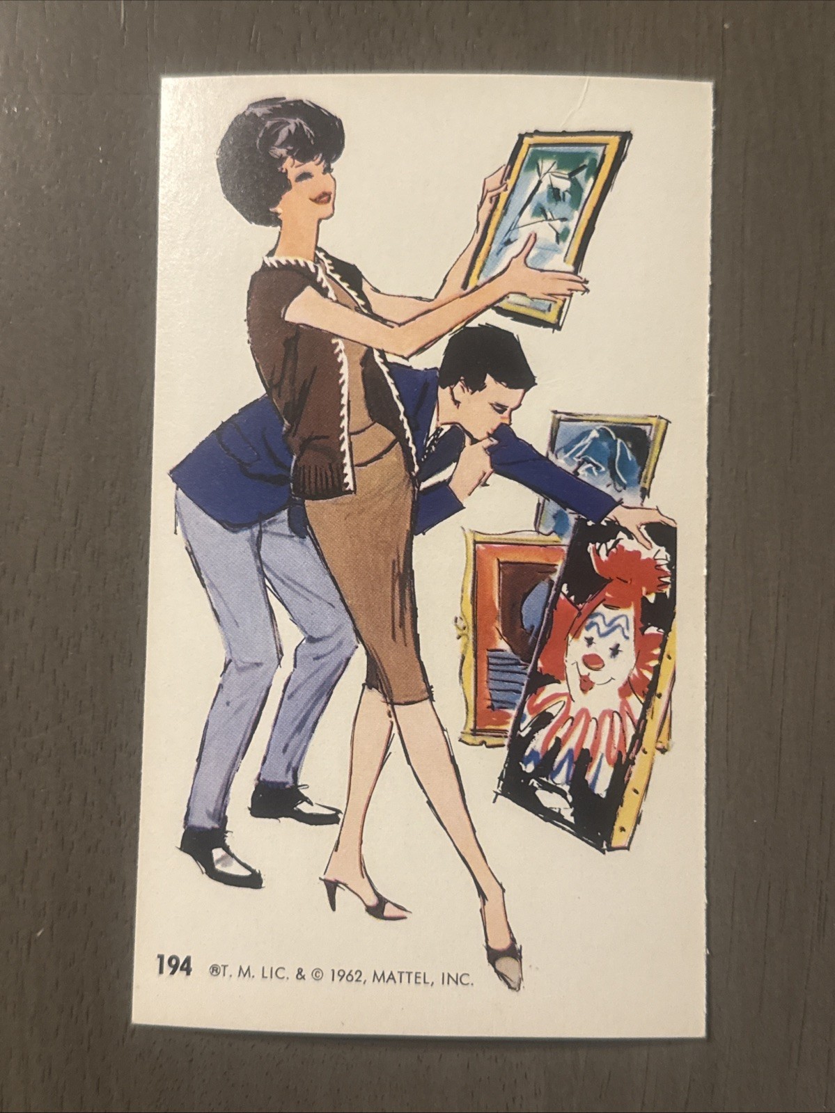 RARE 1962 DYNAMIC TOY JUMBO BARBIE CARD #194  READ