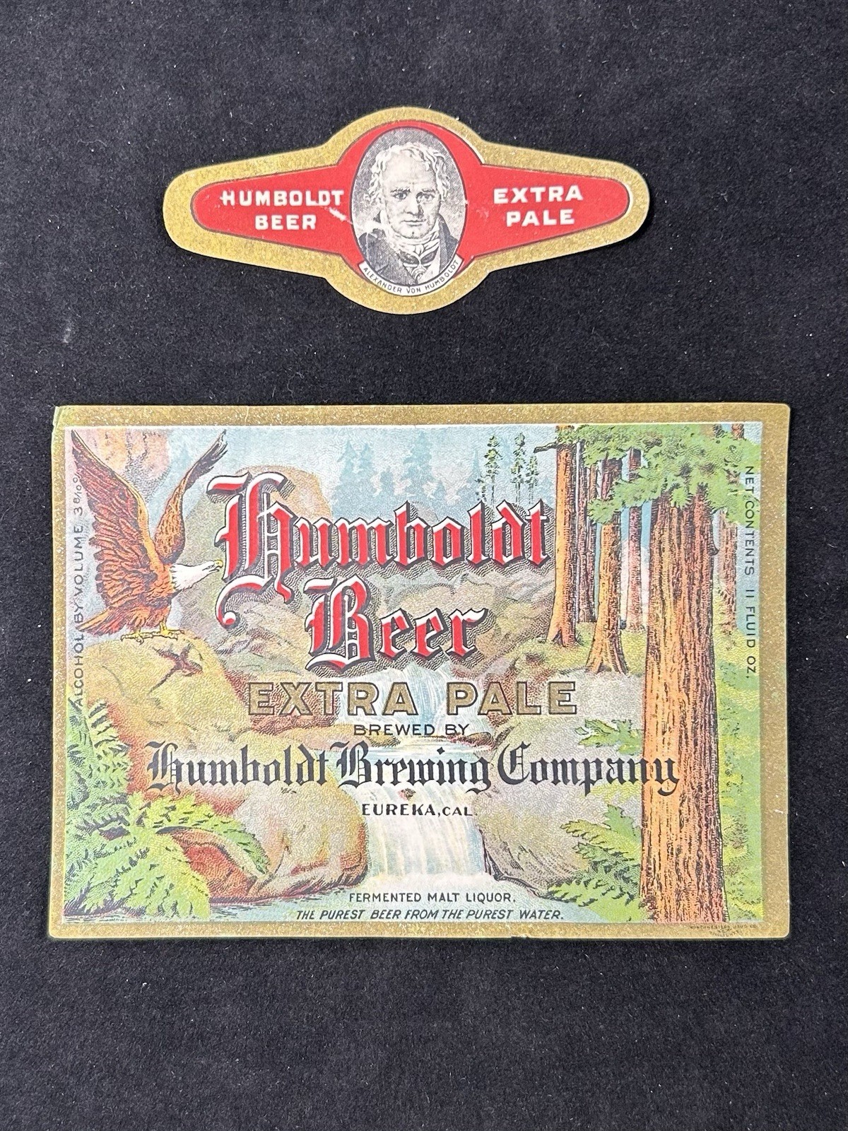 1910 Pre Prohibition Humboldt Brewing Co. Beer Labels Eureka, Cal Very Rare
