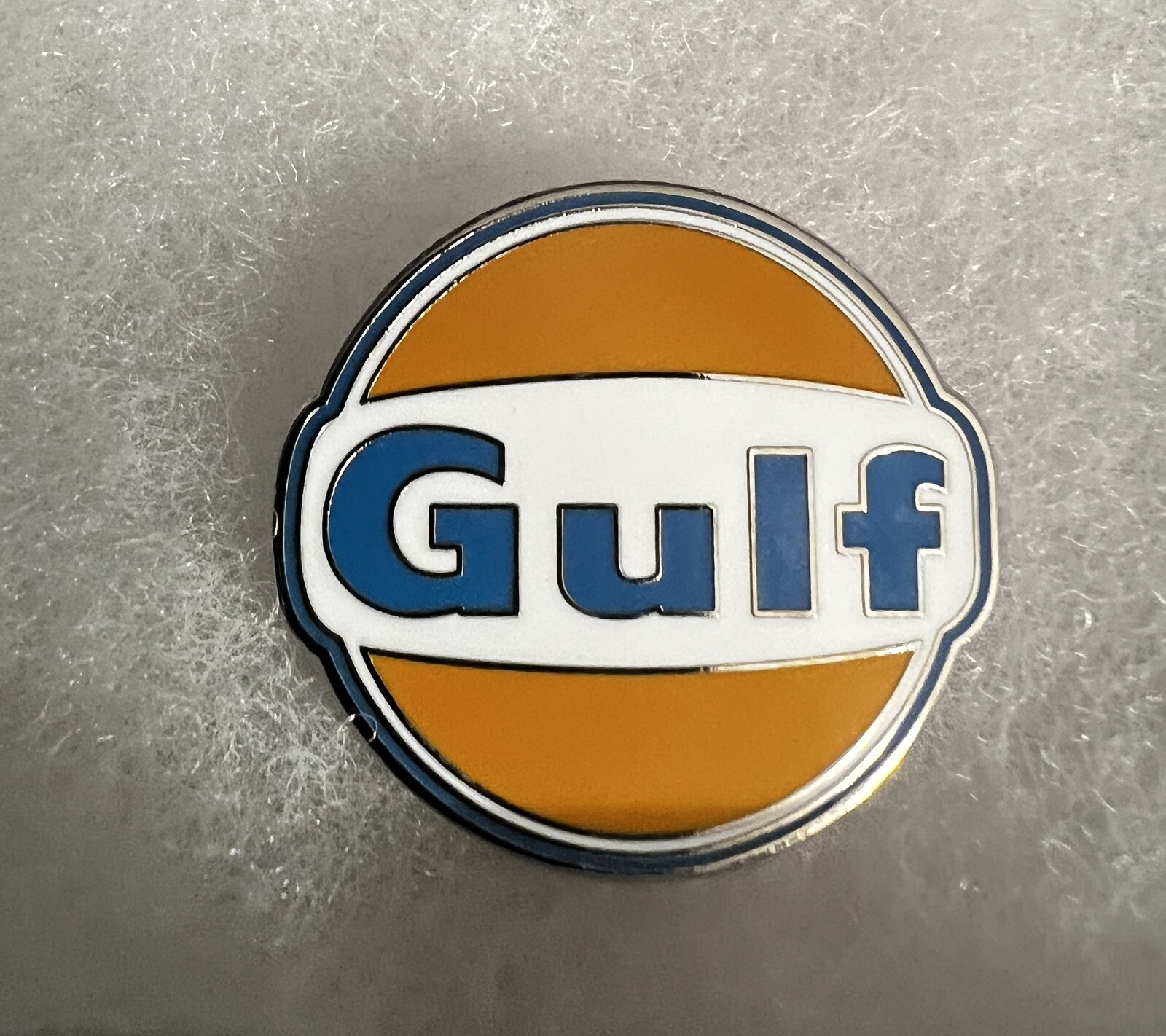 Gulf Racing Logo Oil Fuel Mechanic Car Classic Lapel Pin + Bonus