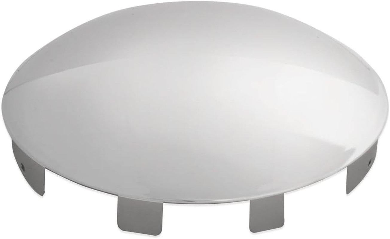 10770 Cr. Universal Front Hub Cap 1 Inches Lip, 6 Notches, Chr