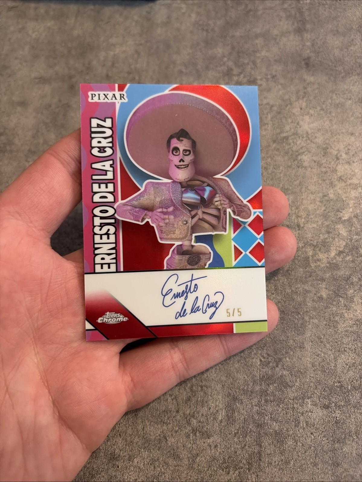 2026 Topps Chrome Disney - Auto Ernesto De La Cruz  /5 Coco