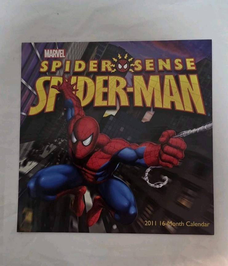 Marvel Spider-Man Spider-Sense 2011 16-Month Calendar Vintage Unused 