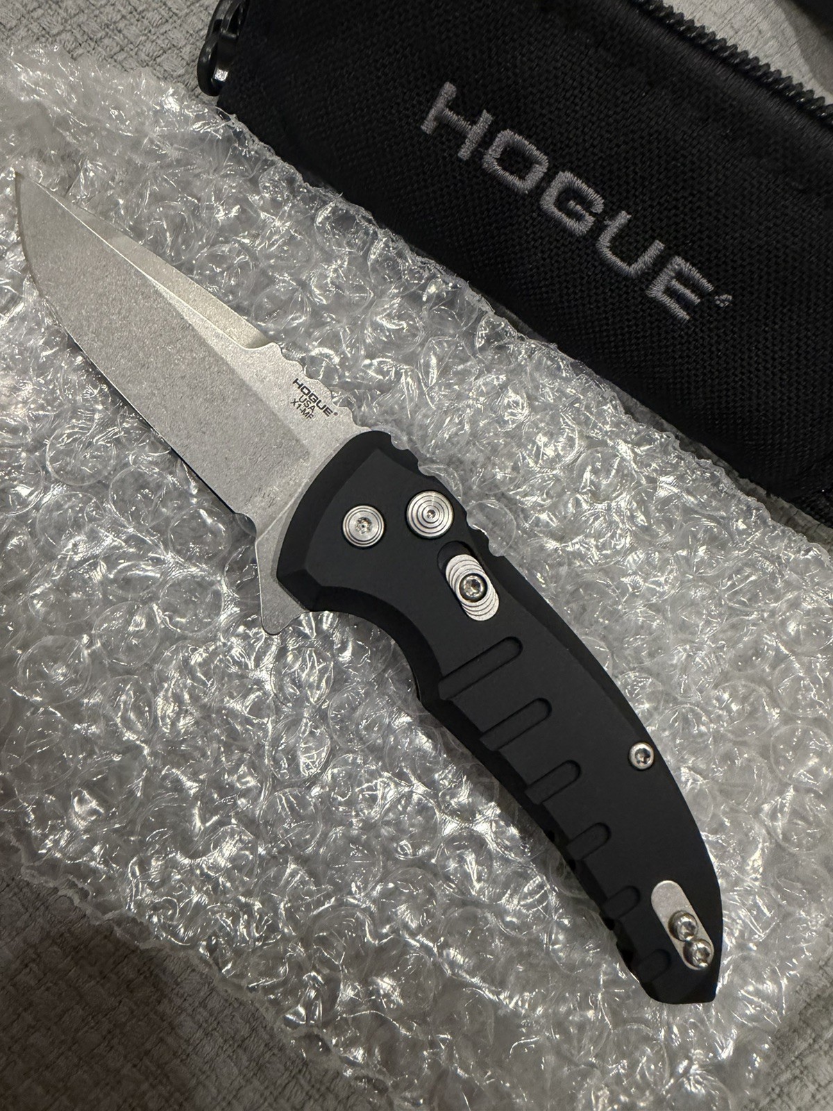 🔥Hogue X1-MF USA Made Manual Button Lock Pocketknife - Black - CPM154🔥